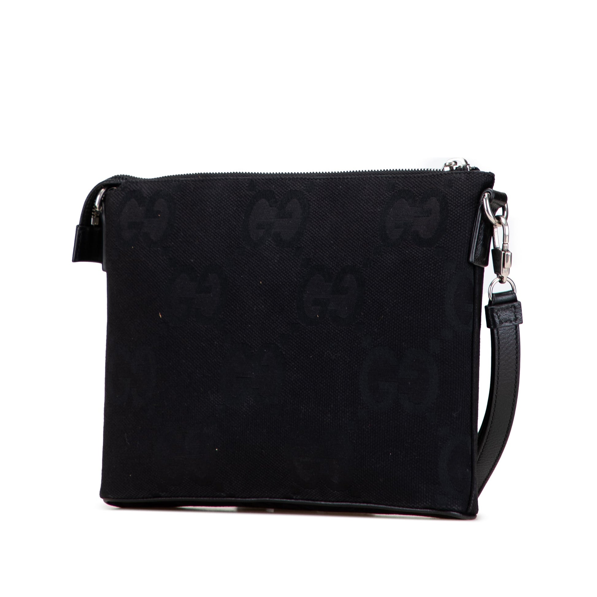 Gucci Jumbo GG Canvas Clutch on Strap