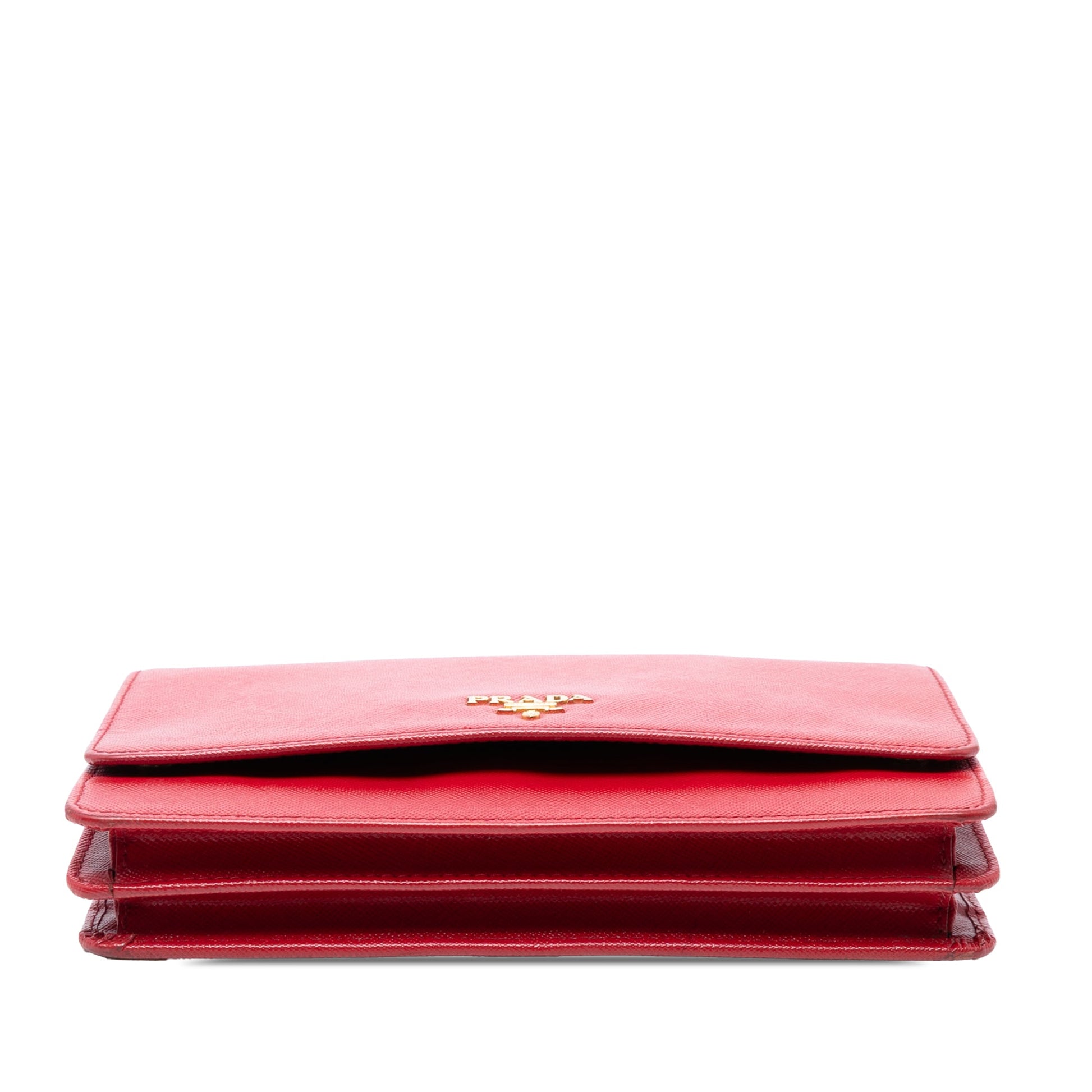 Prada Saffiano Wallet on Strap