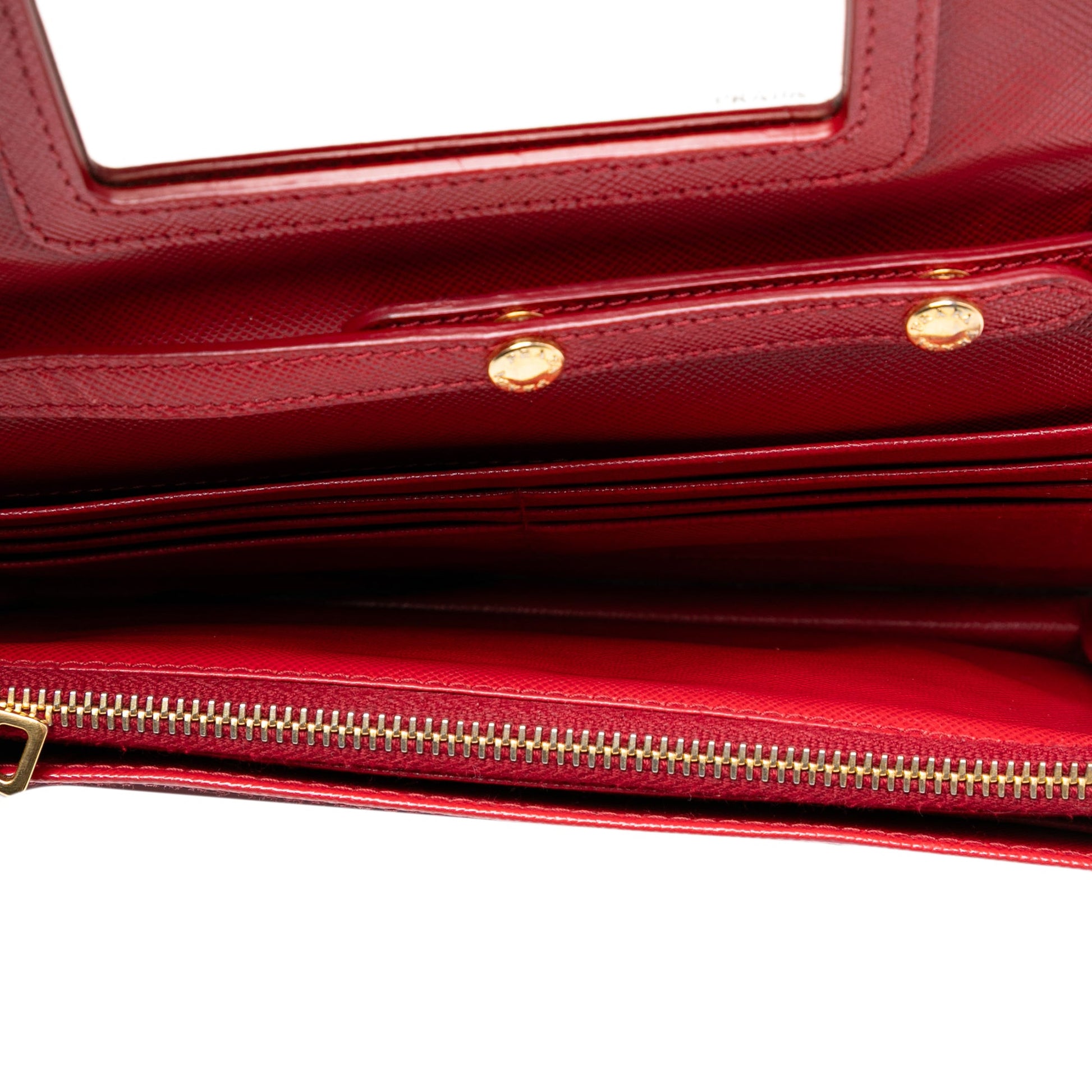 Prada Saffiano Wallet on Strap