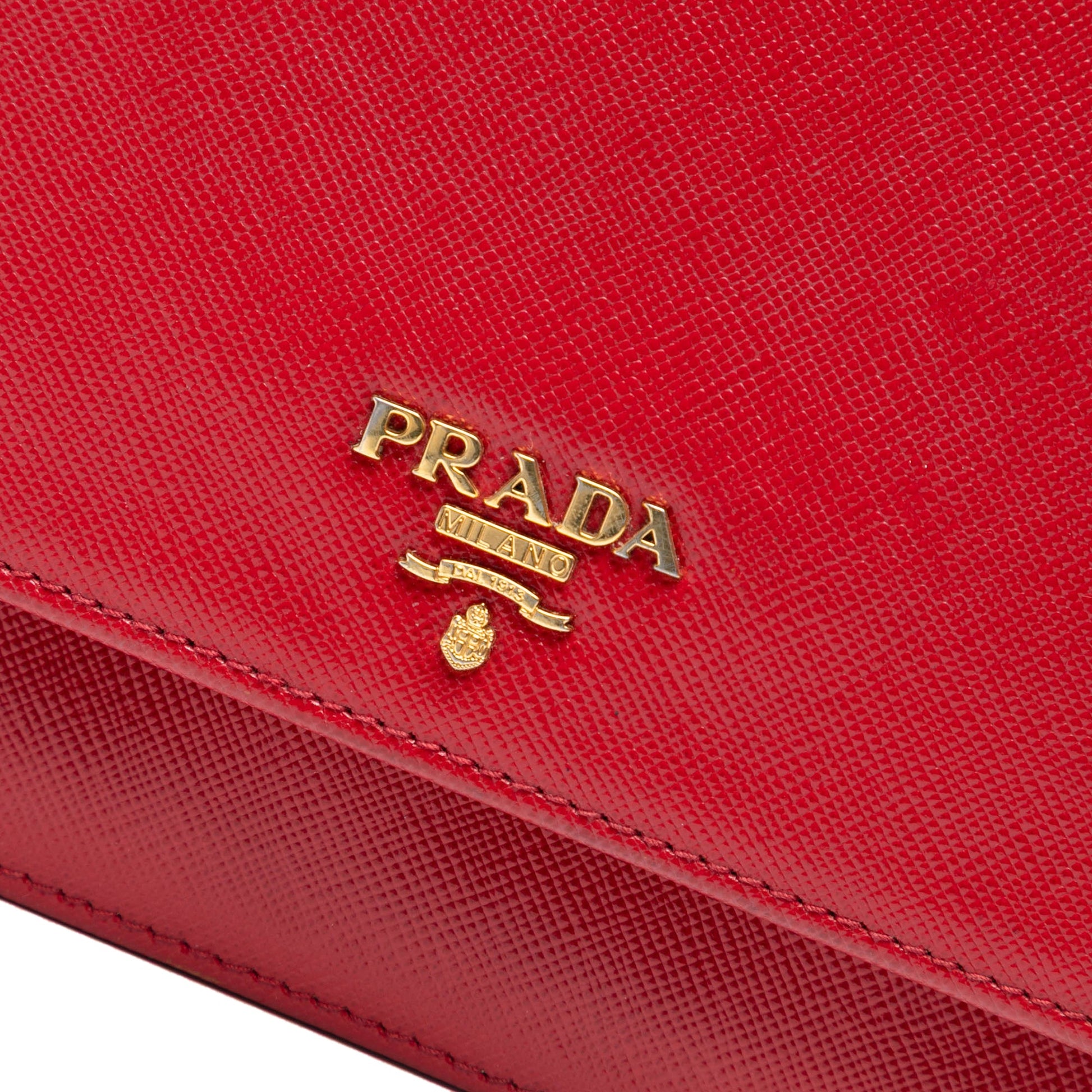 Prada Saffiano Wallet on Strap
