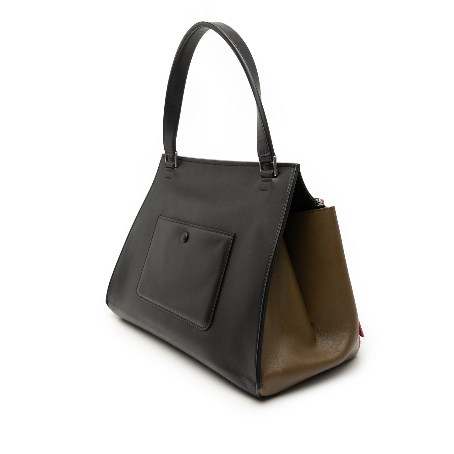 Celine Medium Tricolor Leather Edge Handbag
