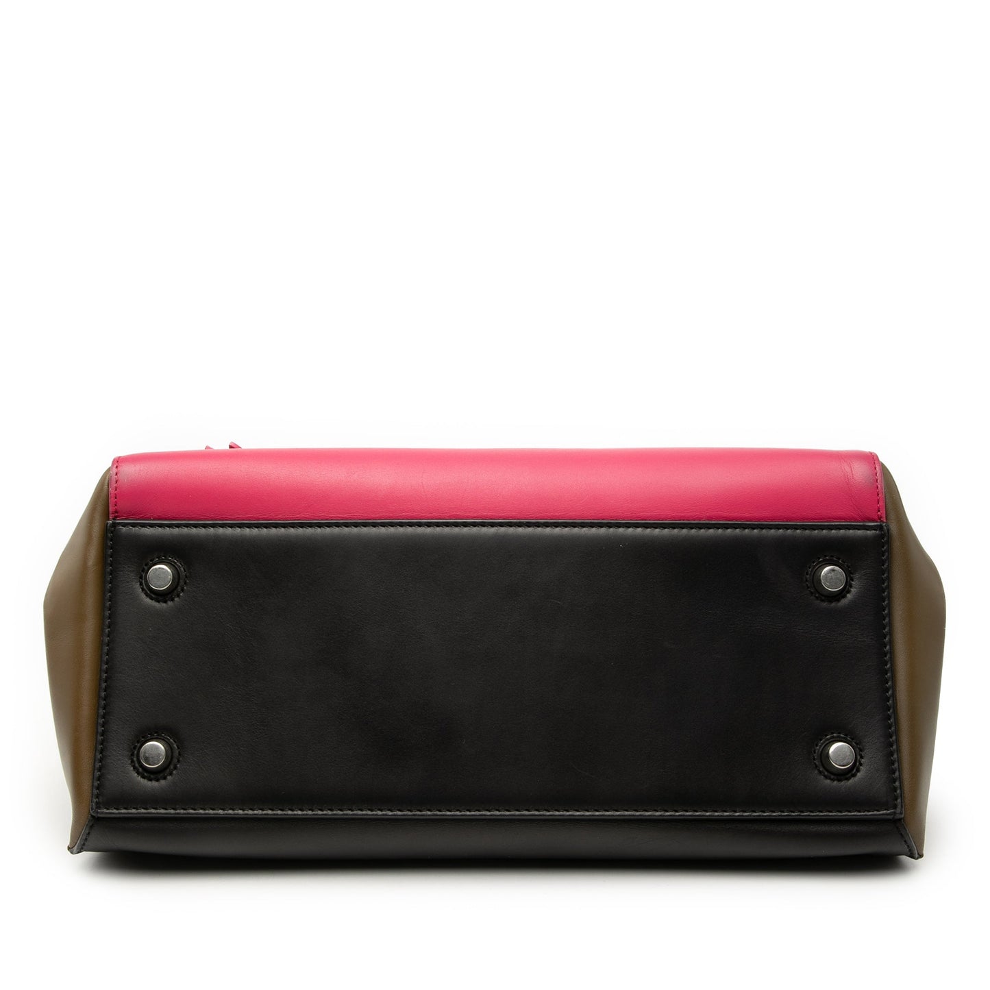 Celine Medium Tricolor Leather Edge Handbag
