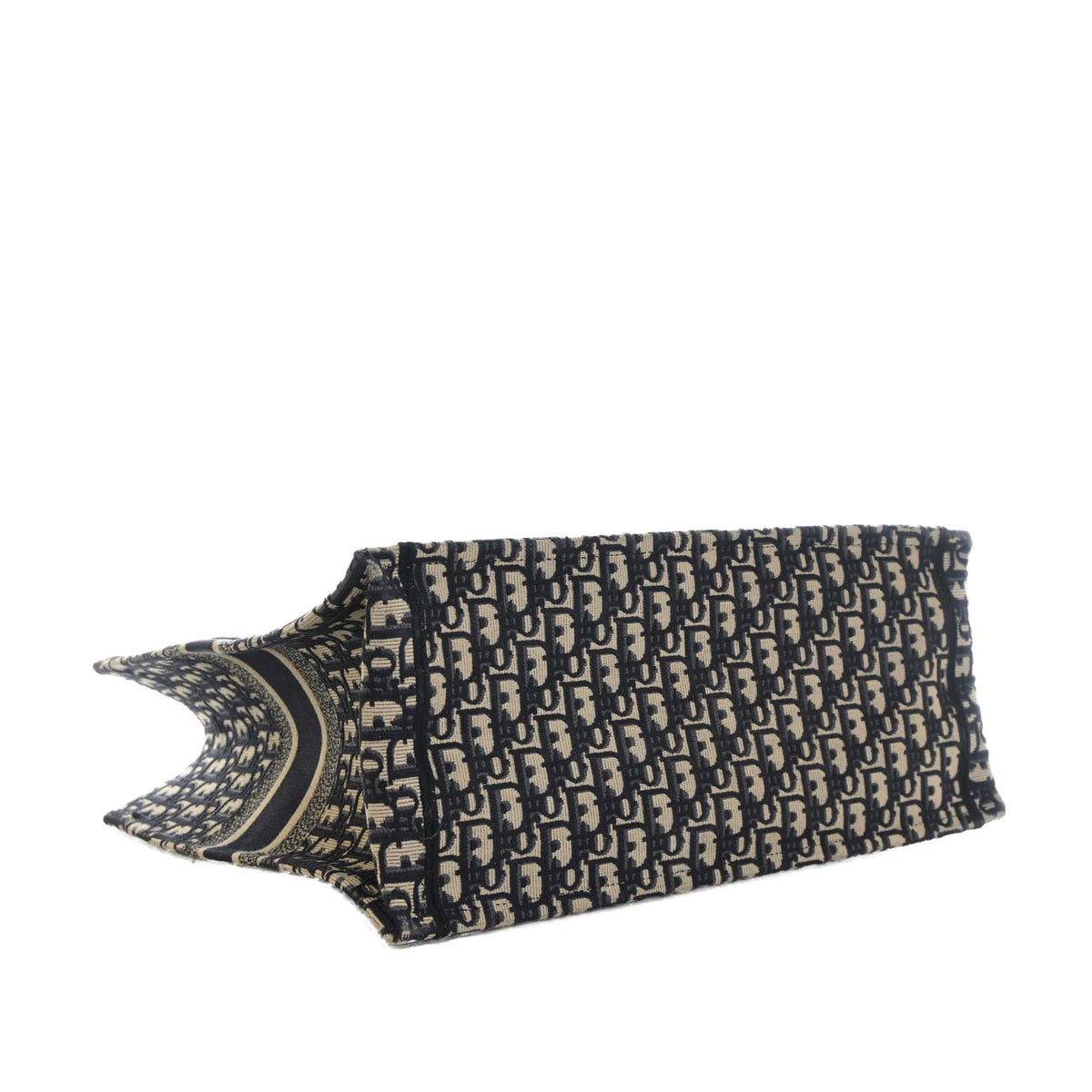 Dior Large Oblique Embroidered Canvas Book Tote