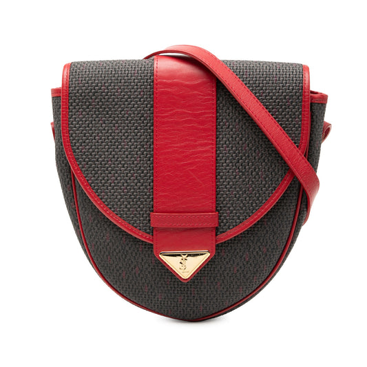 Saint Laurent Coated Canvas Crossbody