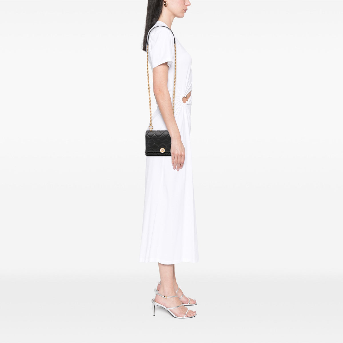 Chanel Mini Quilted Calfskin Pearl CC Accordion Flap