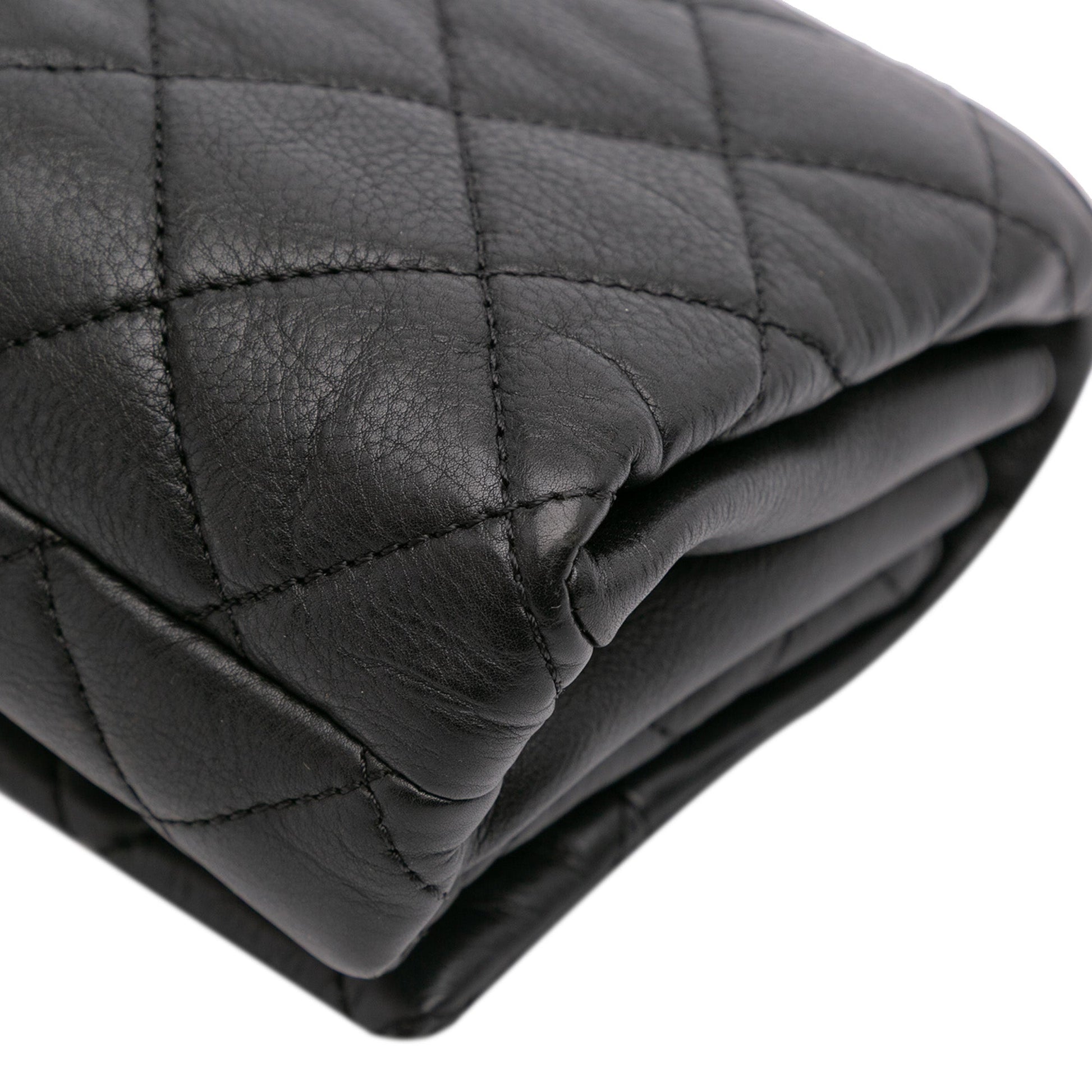 Chanel Mini Quilted Calfskin Pearl CC Accordion Flap