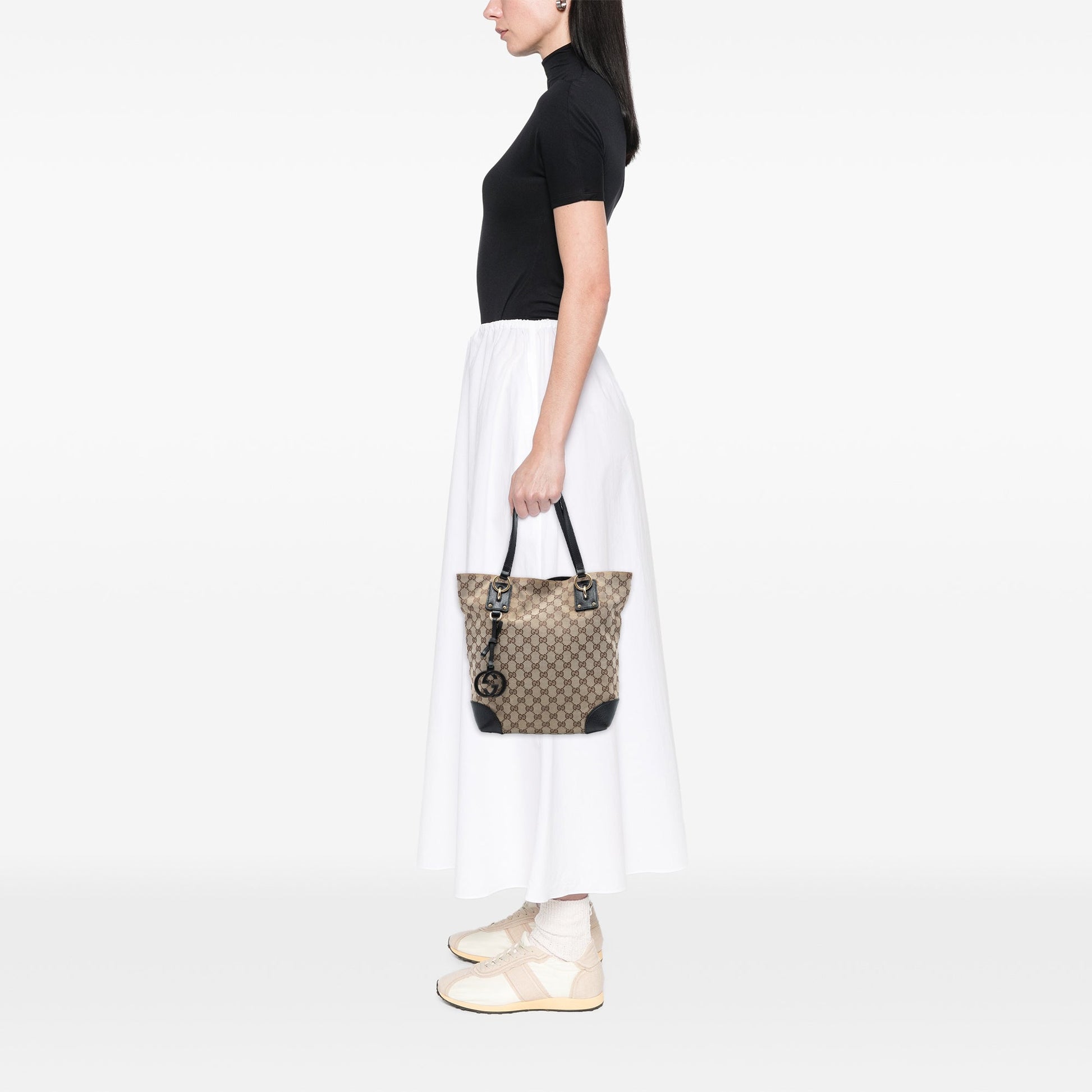 Gucci GG Canvas GG Charm Tote