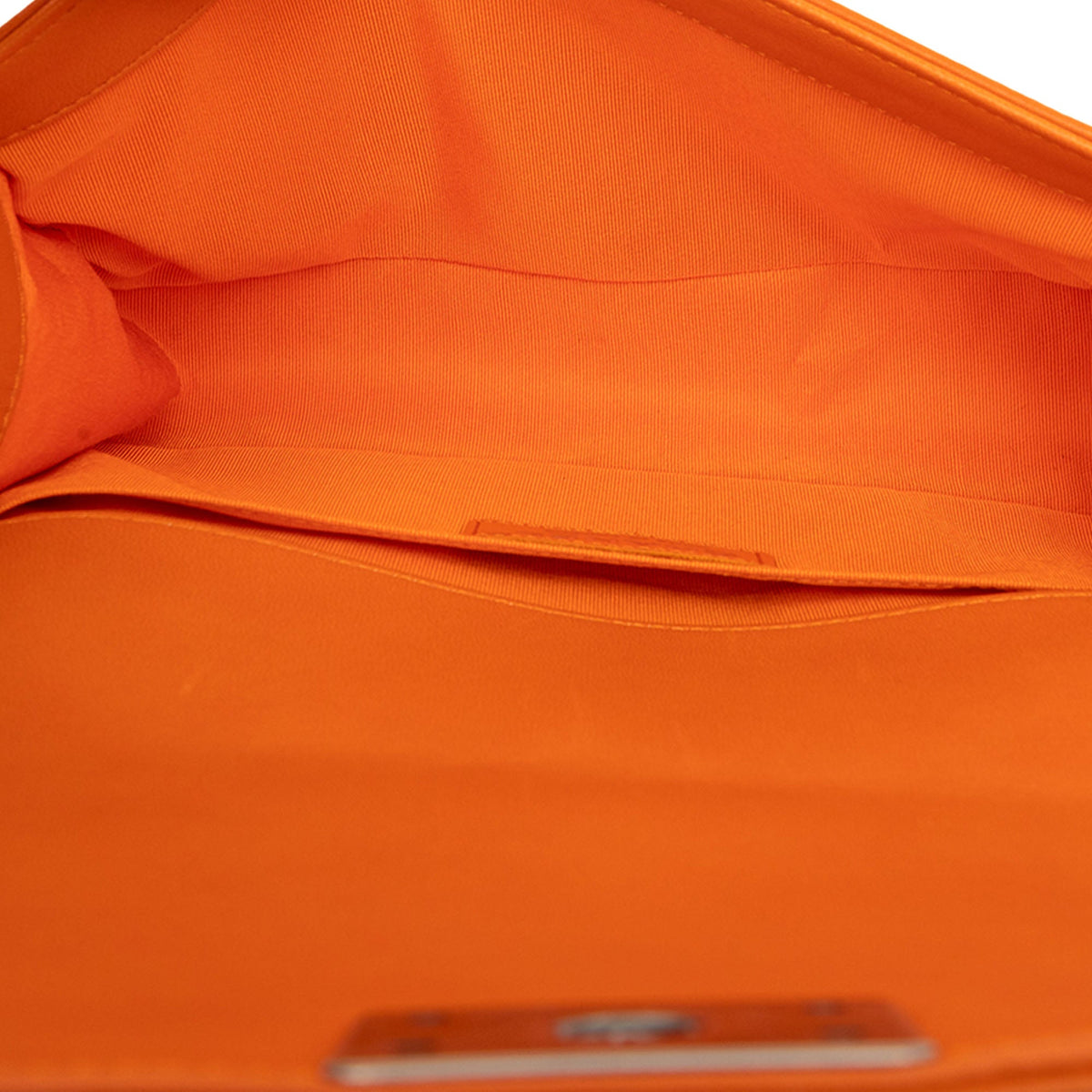 Chanel Old Medium Quilted Lambskin Boy Flap — Orange