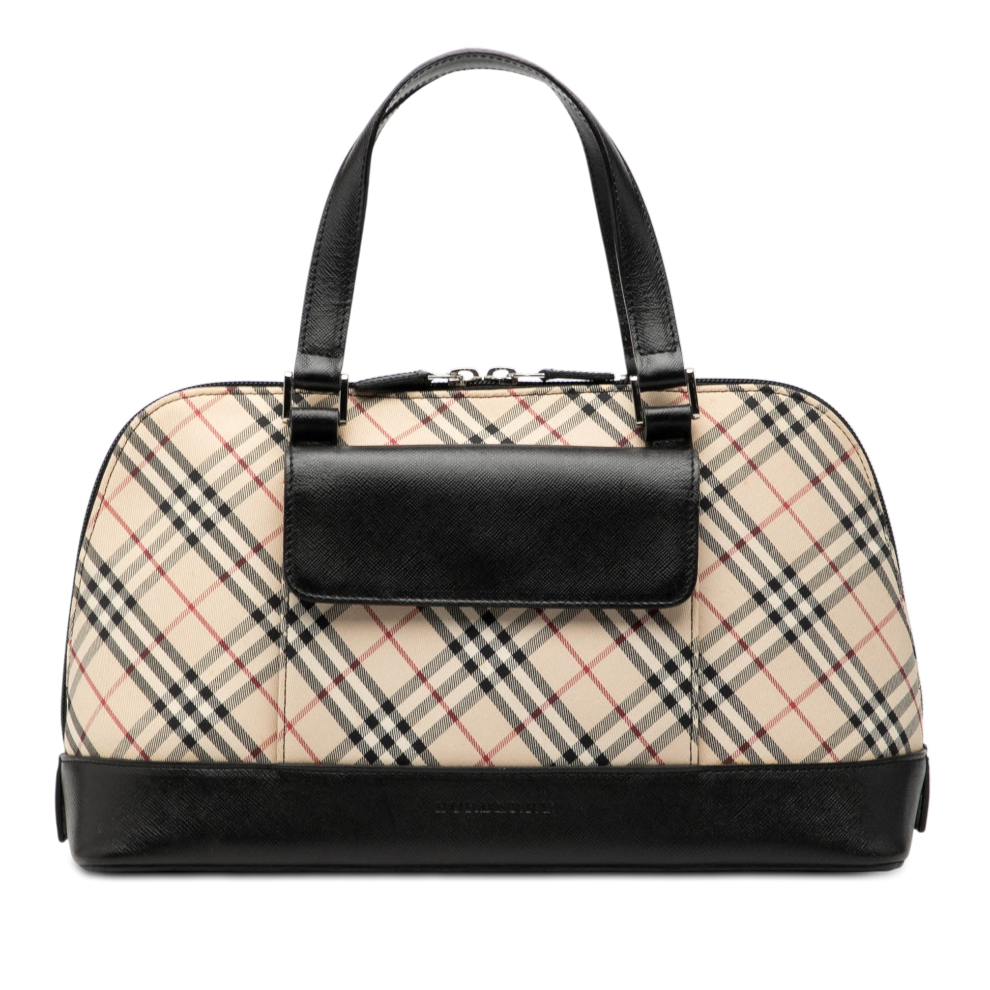 Burberry Nova Check Canvas Handbag