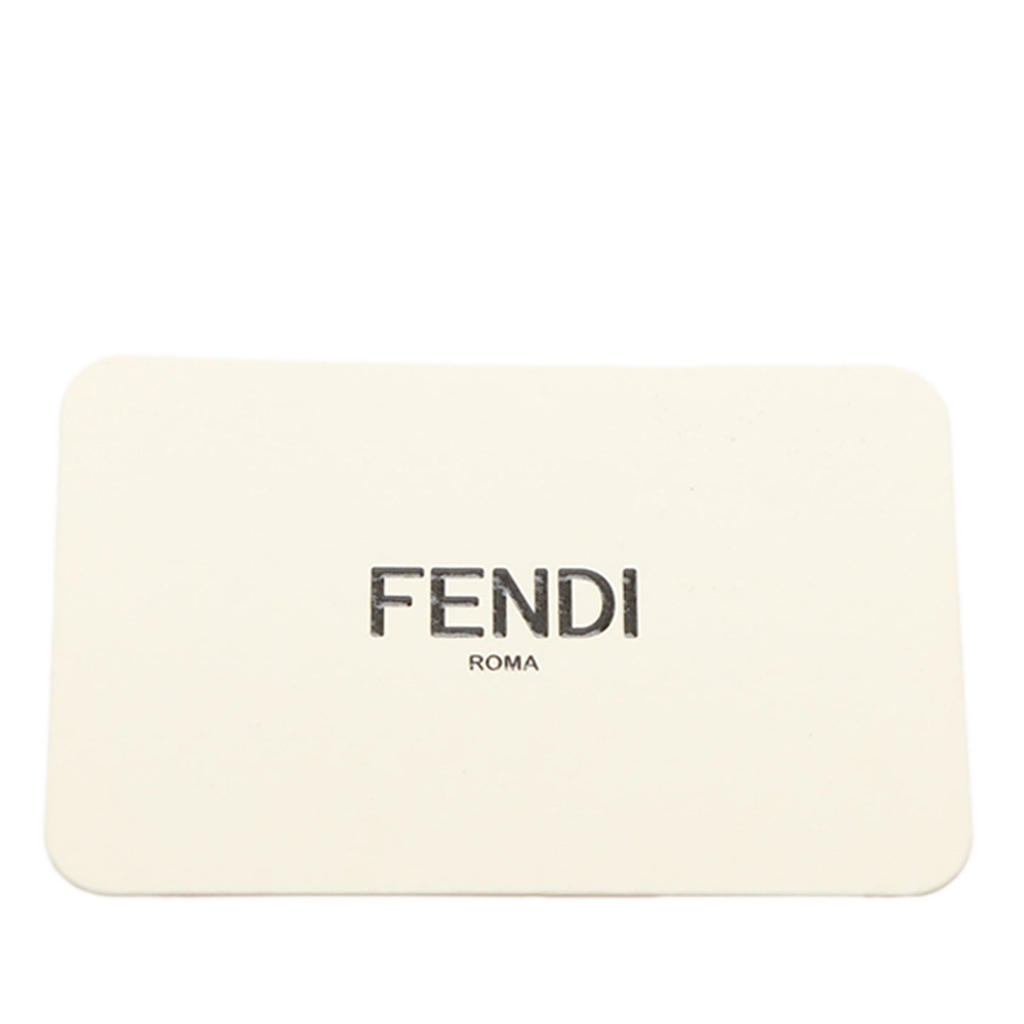 Fendi Small FF Nappa Embossed Chain Midi Baguette