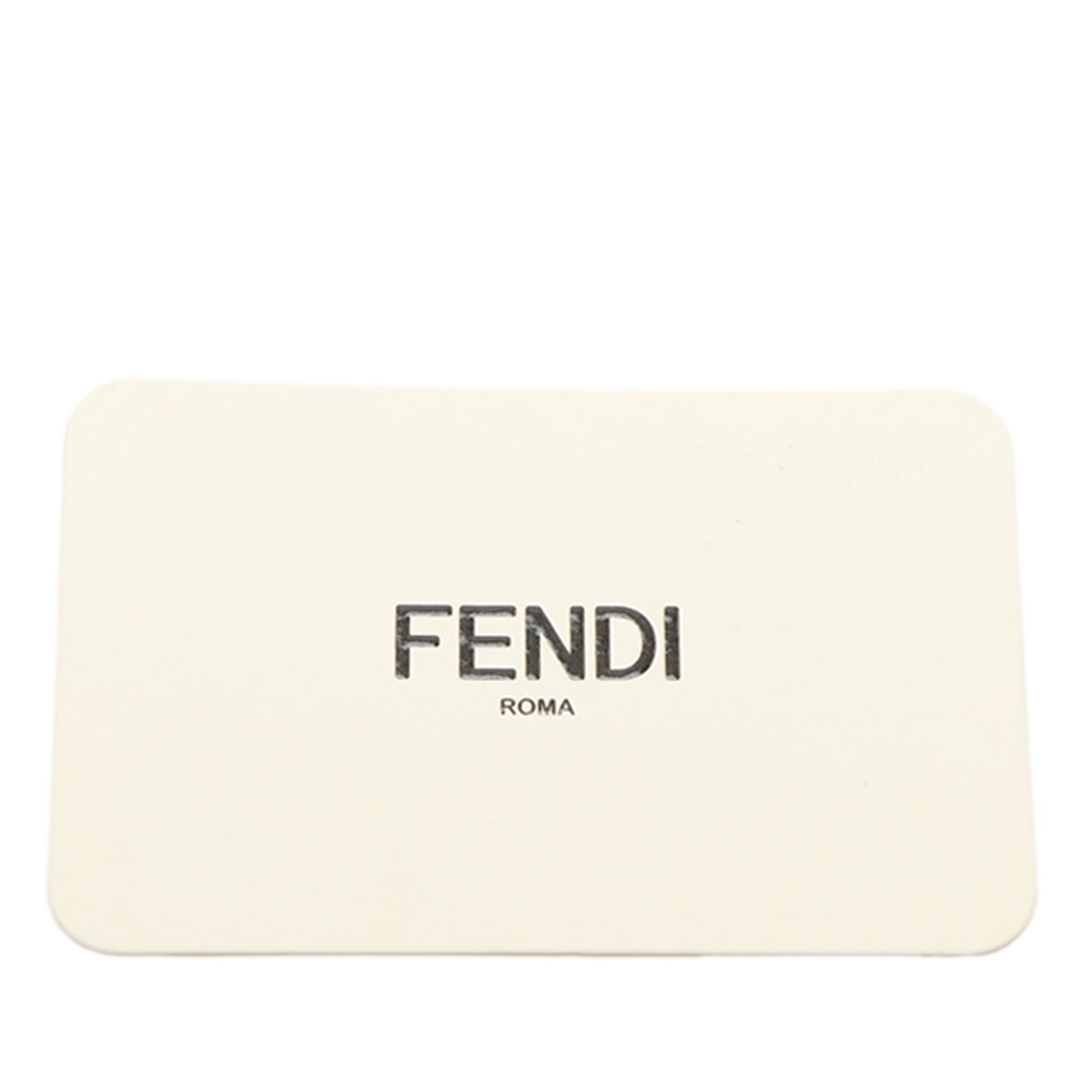 Fendi Small FF Nappa Embossed Chain Midi Baguette