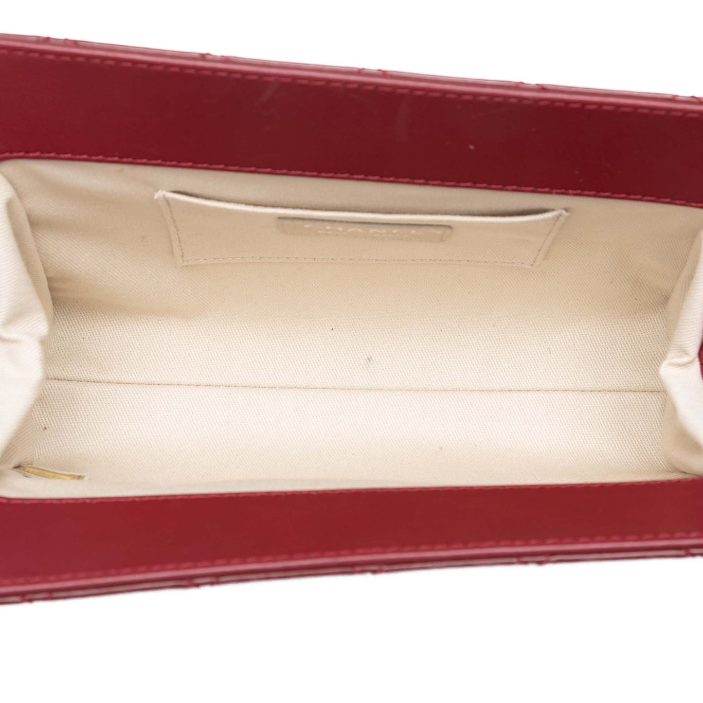 Chanel CC Quilted Patent Timeless Clutch