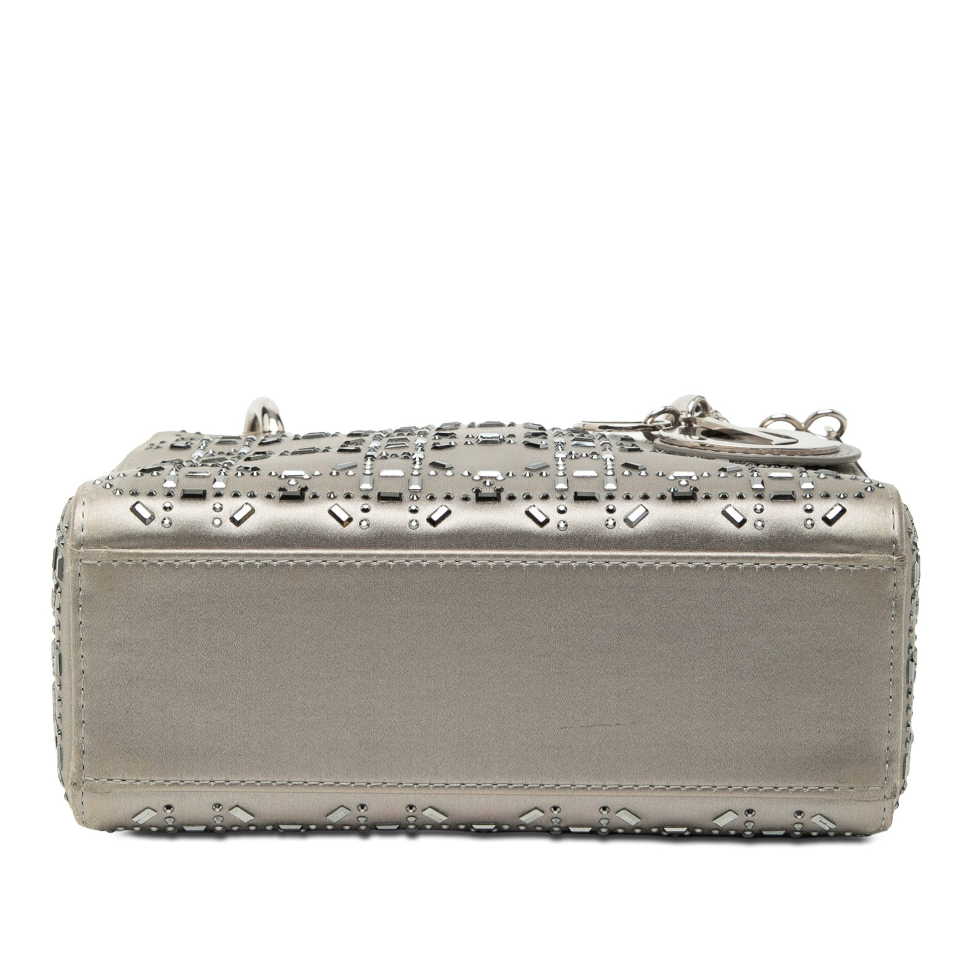 Dior Mini Satin Cannage Crystal Embellished Lady Dior