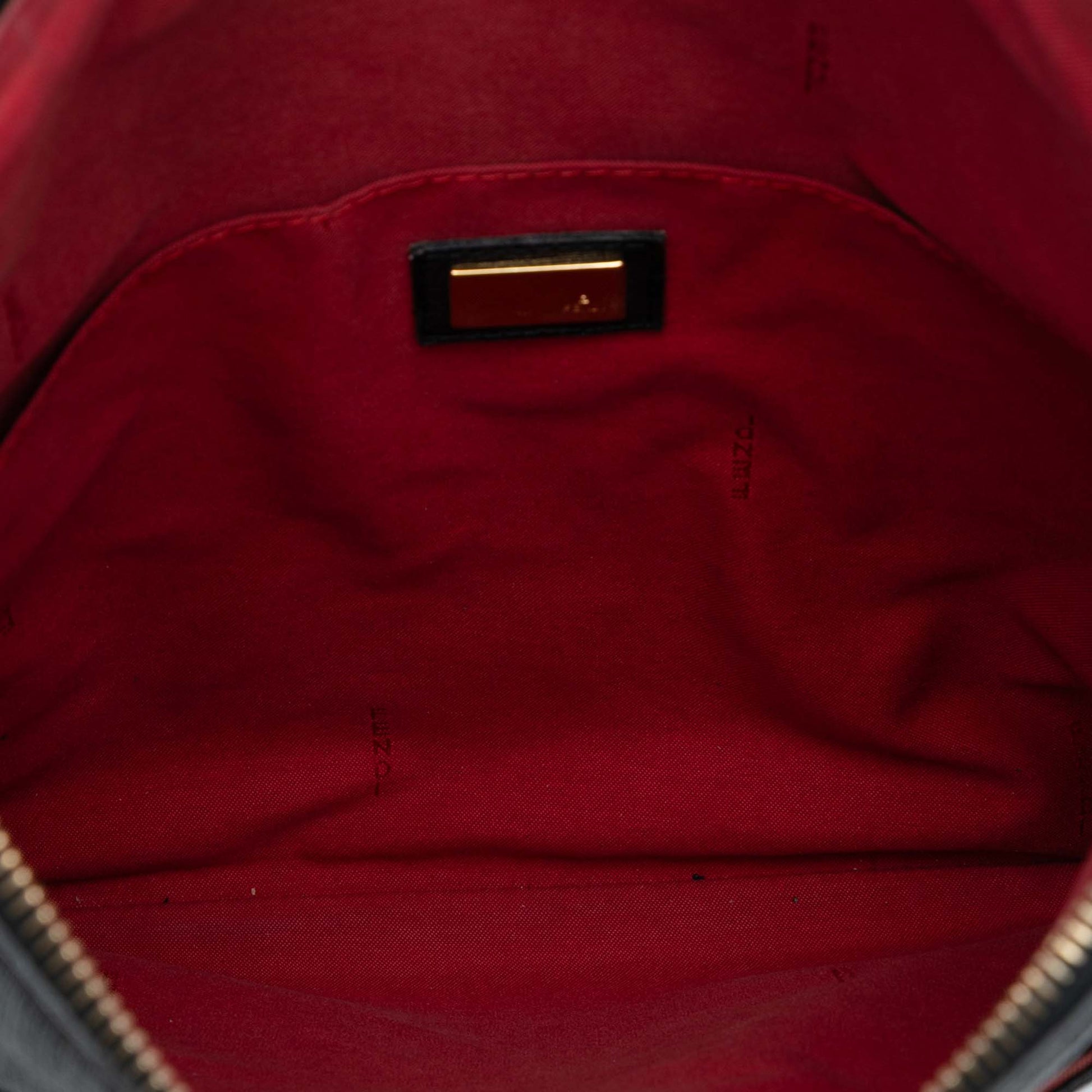 Fendi Zucchino Coated Canvas Charm Zip Crossbody