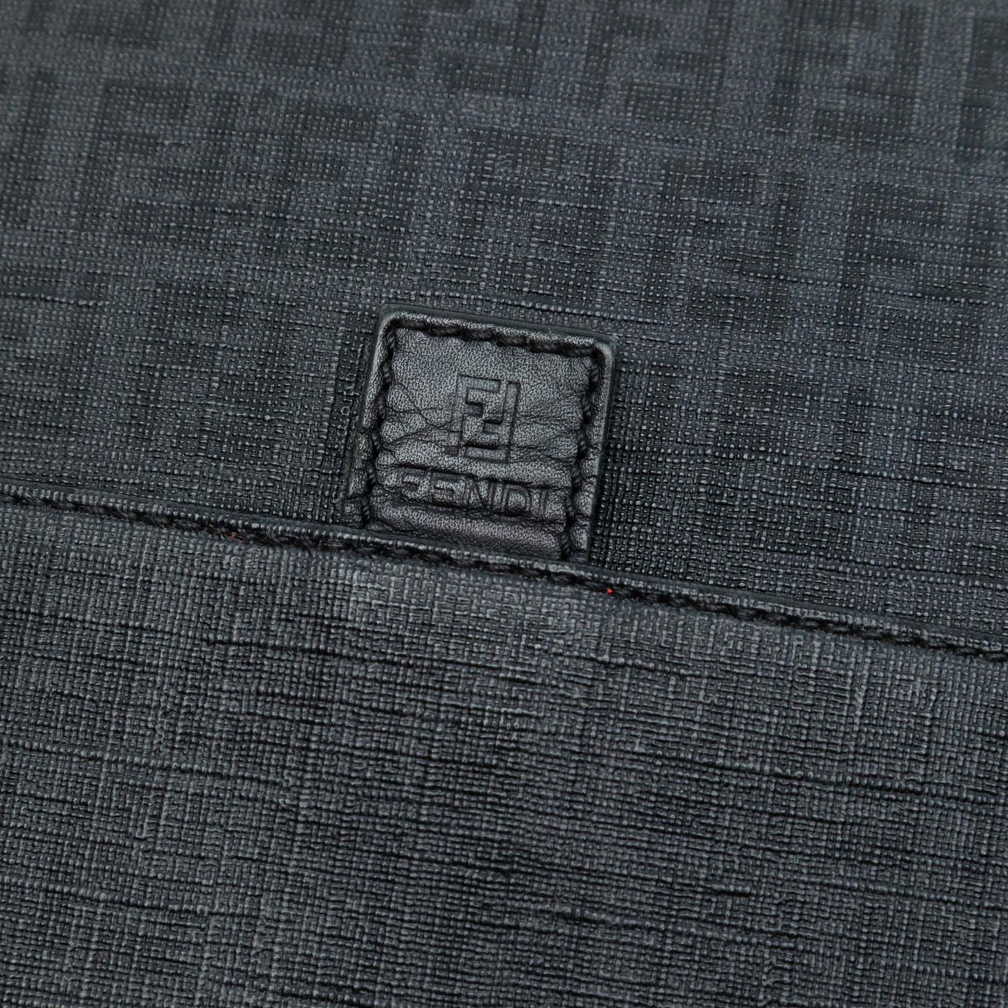 Fendi Zucchino Coated Canvas Charm Zip Crossbody