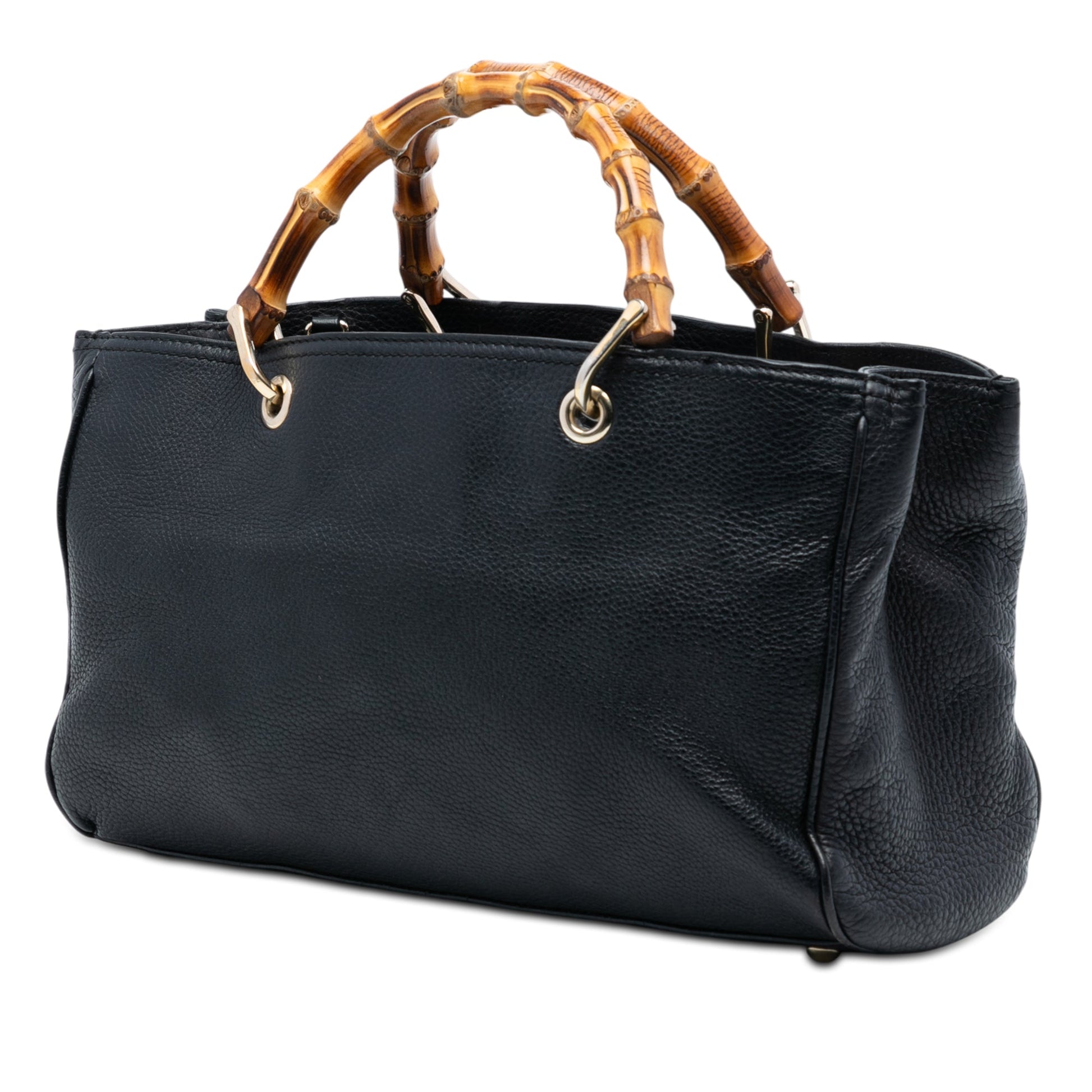 Gucci Medium Calfskin Bamboo Shopper Satchel
