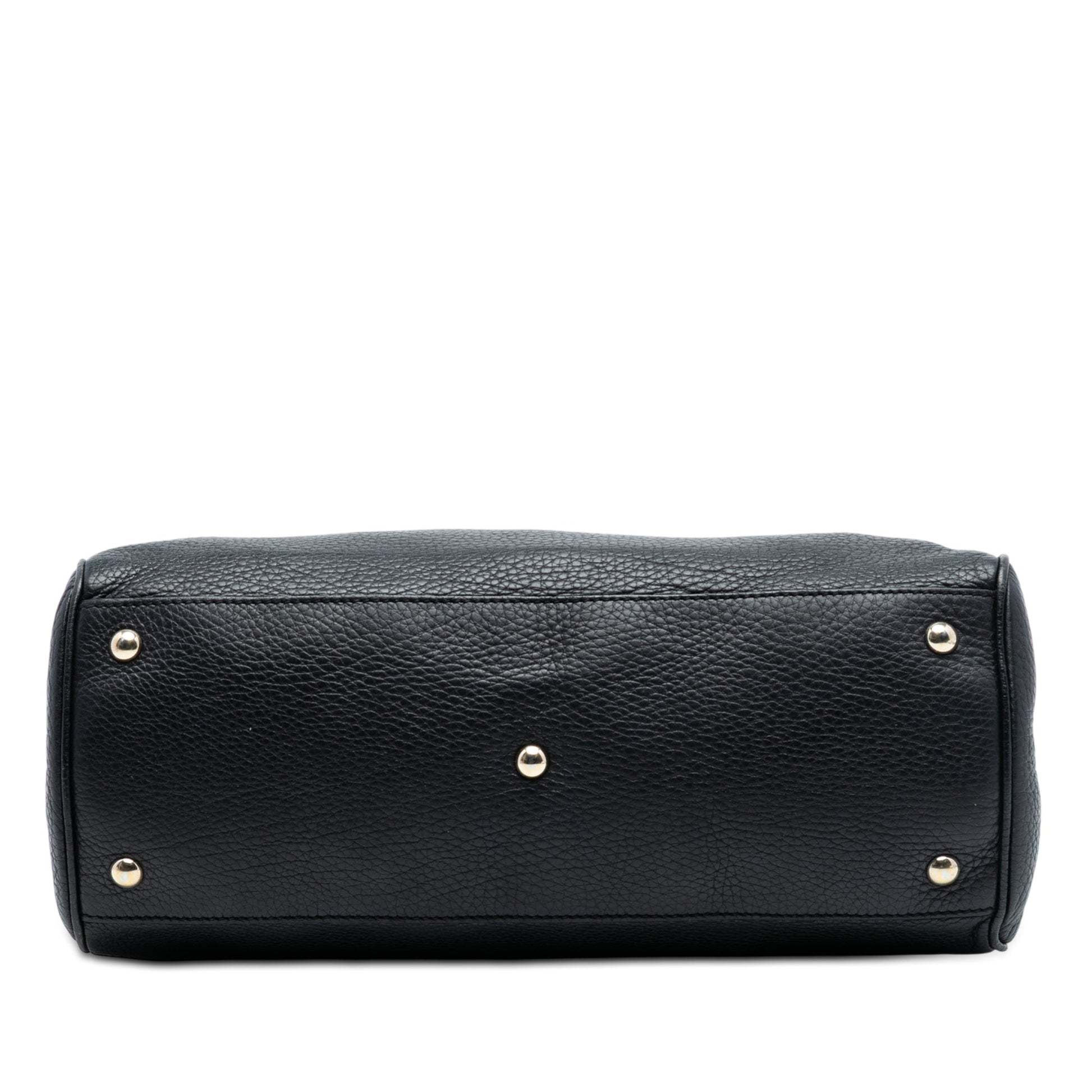 Gucci Medium Calfskin Bamboo Shopper Satchel