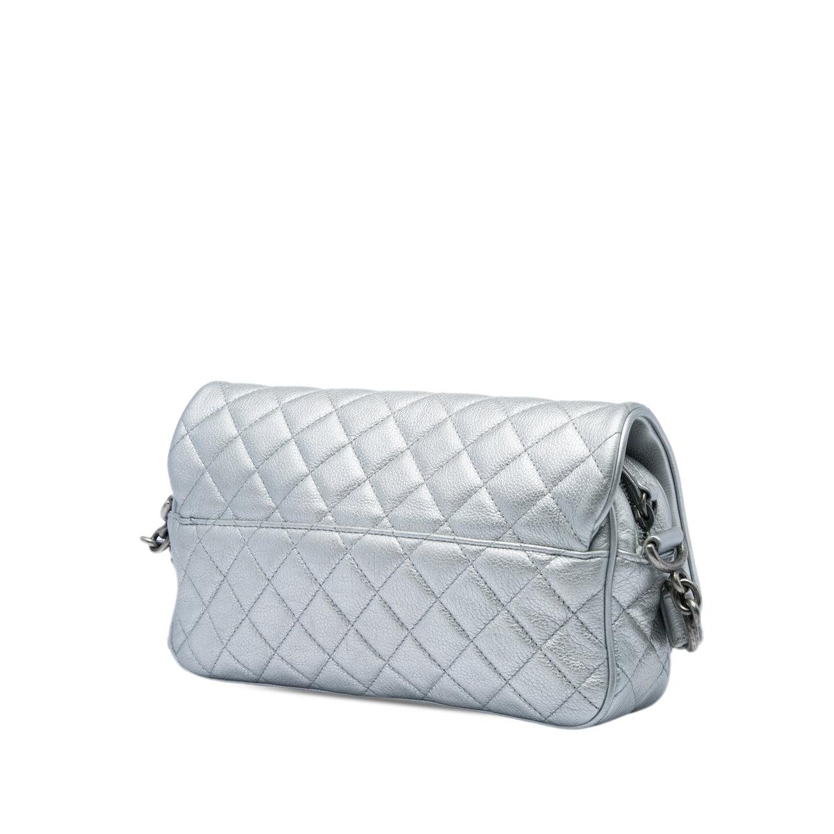 Chanel Medium Quilted Metallic Grained Calfskin Casual Rock Flap