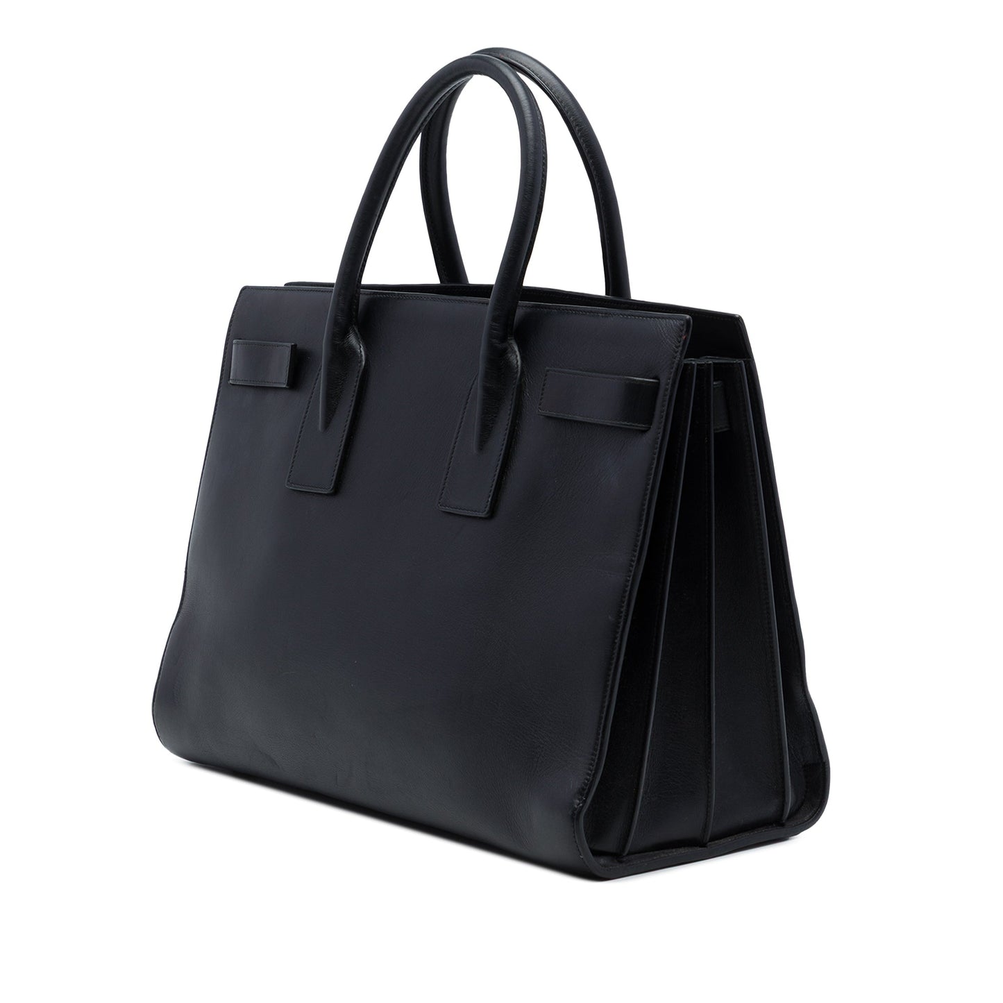 Saint Laurent Medium Leather Sac De Jour Satchel