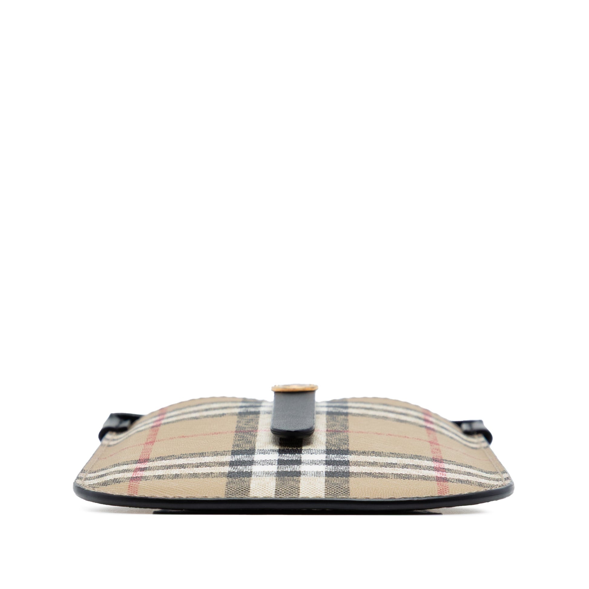 Burberry House Check Coated Canvas Anne Phone Holder Crossbody