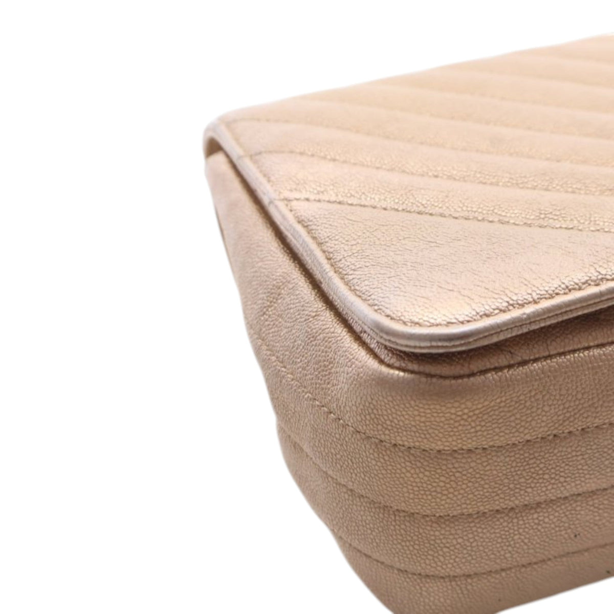 Chanel Medium Chevron Iridescent Caviar Statement Flap