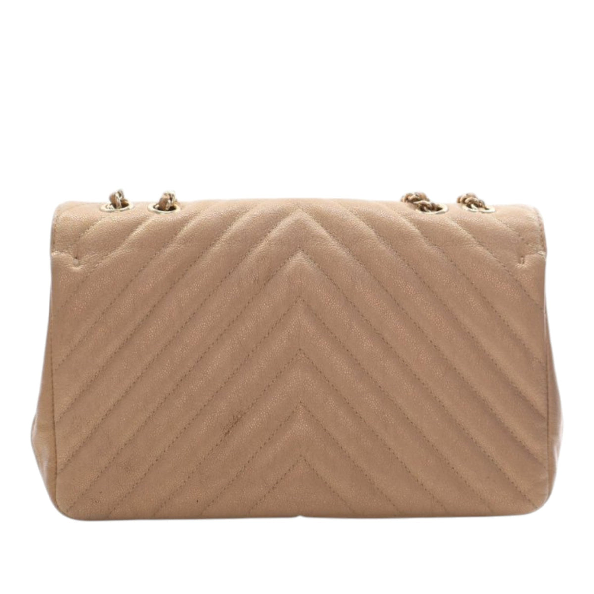 Chanel Medium Chevron Iridescent Caviar Statement Flap