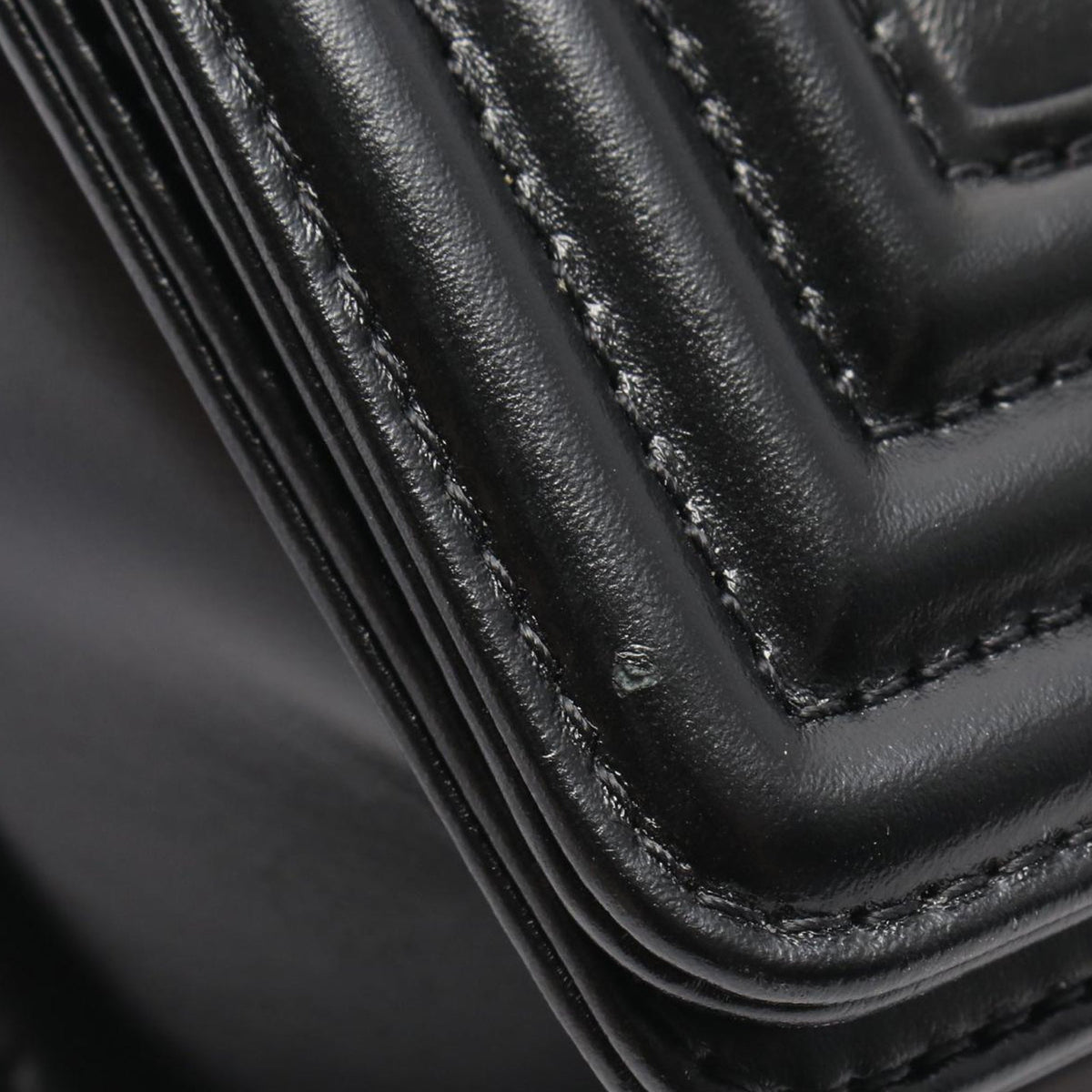 Chanel Small Calfskin Boy Flap — Black