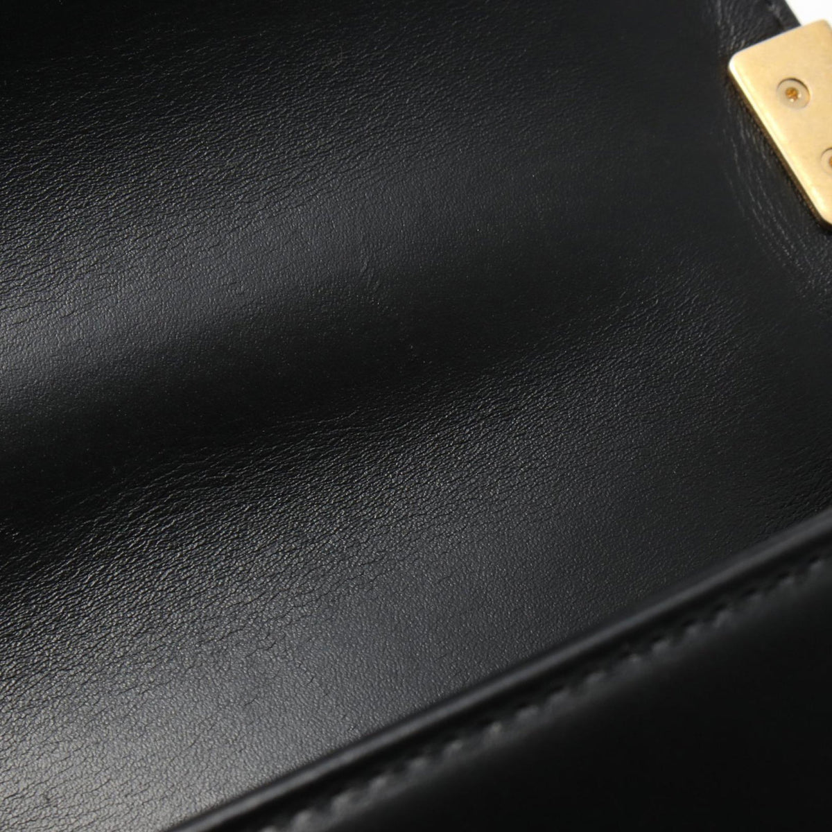 Chanel Small Calfskin Boy Flap — Black