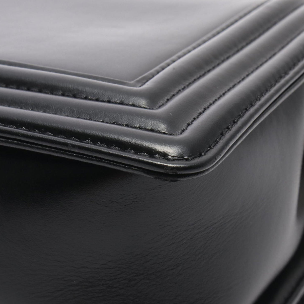 Chanel Small Calfskin Boy Flap — Black