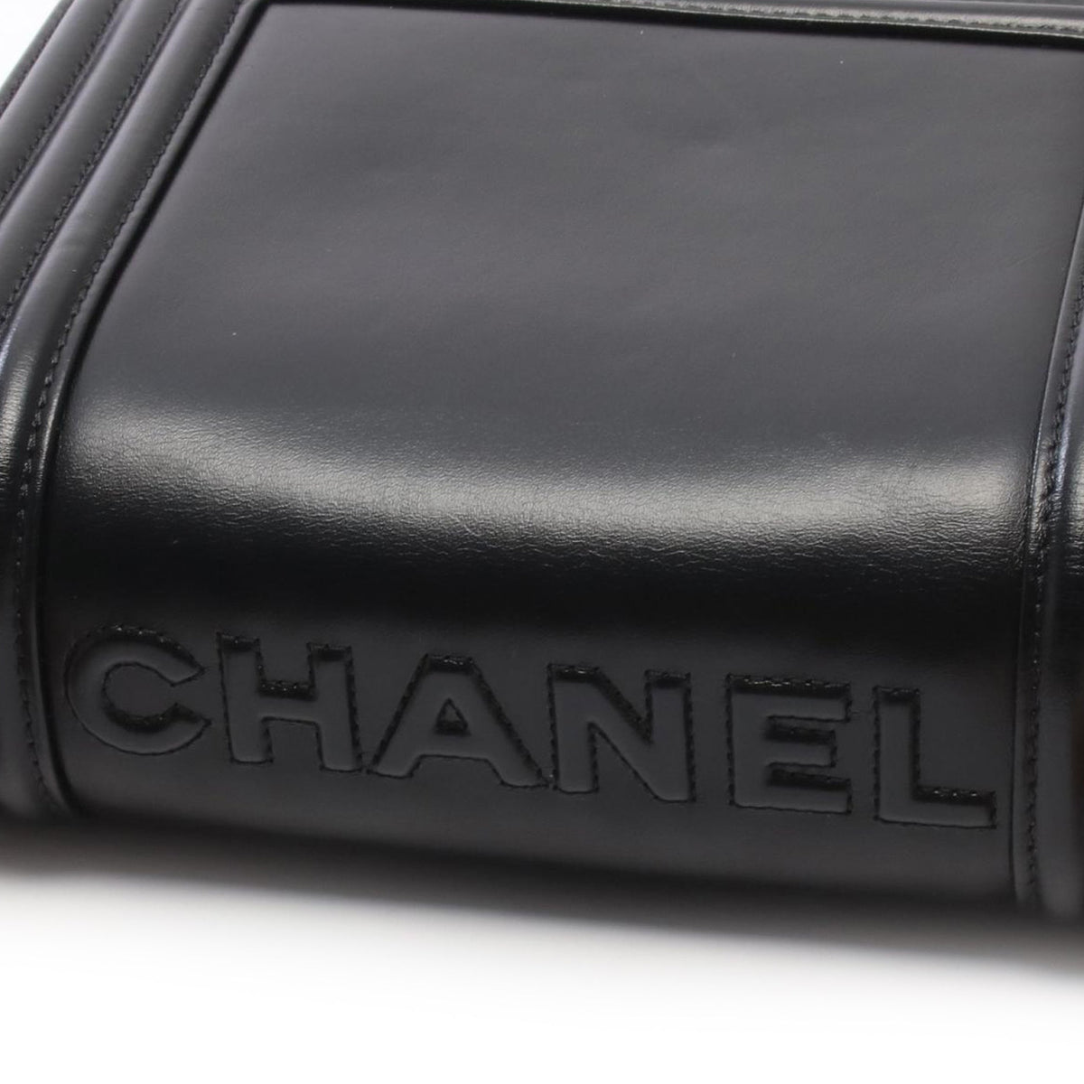 Chanel Small Calfskin Boy Flap — Black