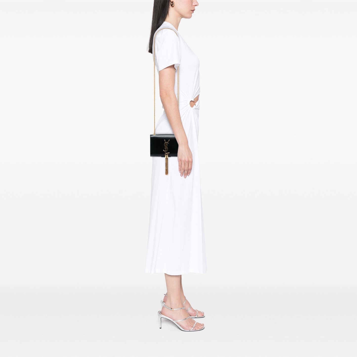 Saint Laurent Small Smooth Calfskin Monogram Kate Tassel Crossbody