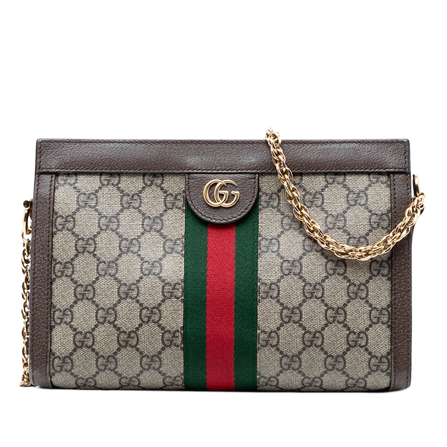 Gucci Small GG Supreme Web Ophidia Chain Crossbody