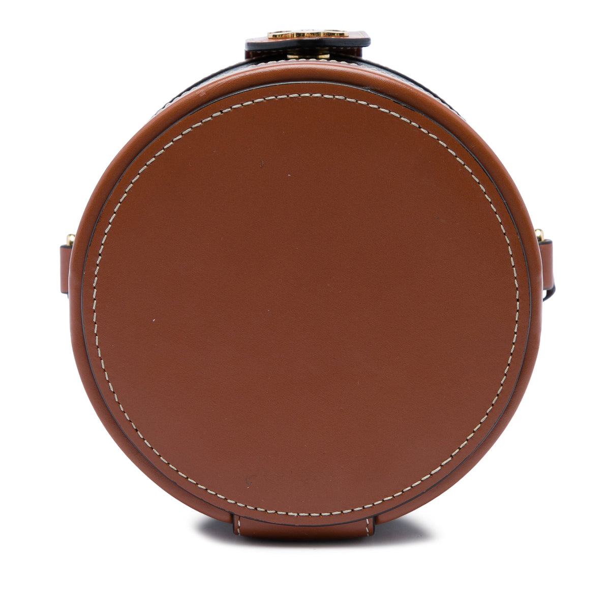 Celine Small Triomphe Coated Canvas Tambour Crossbody