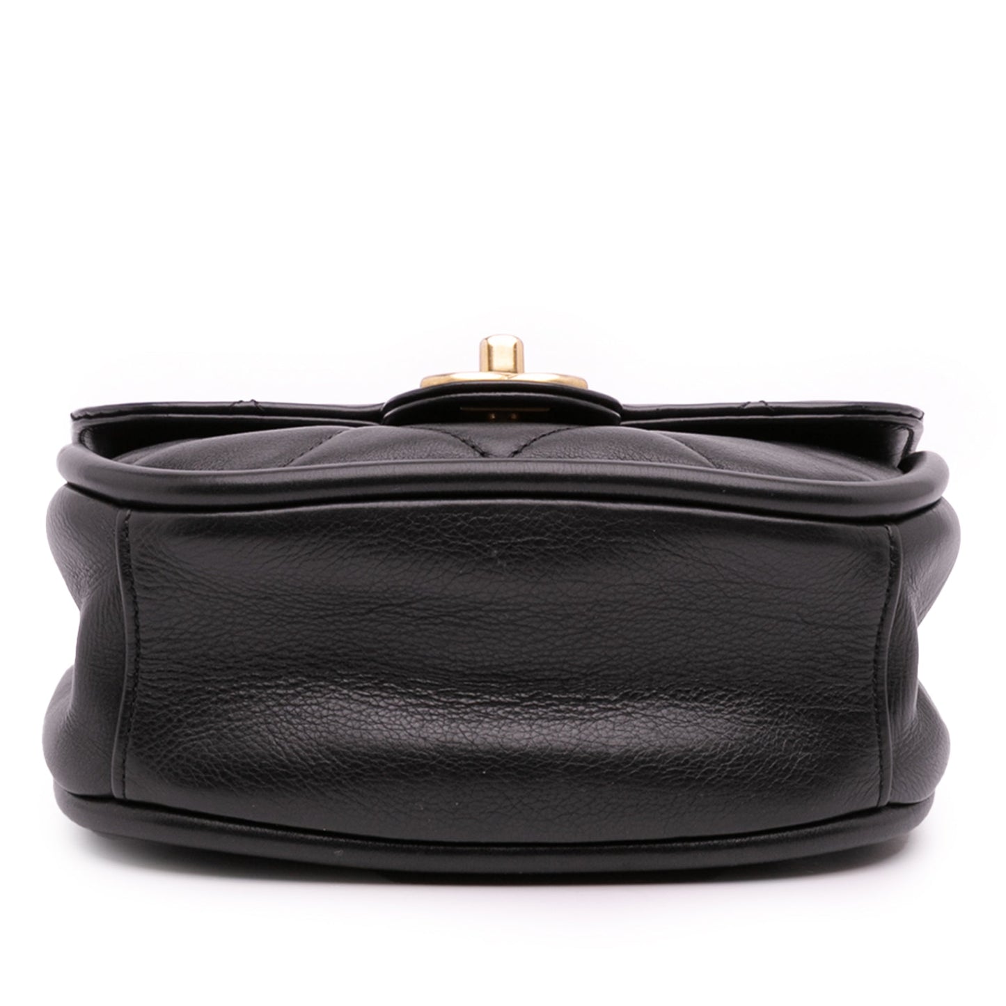 Chanel Mini CC Quilted Calfskin Round Moon Messenger Flap