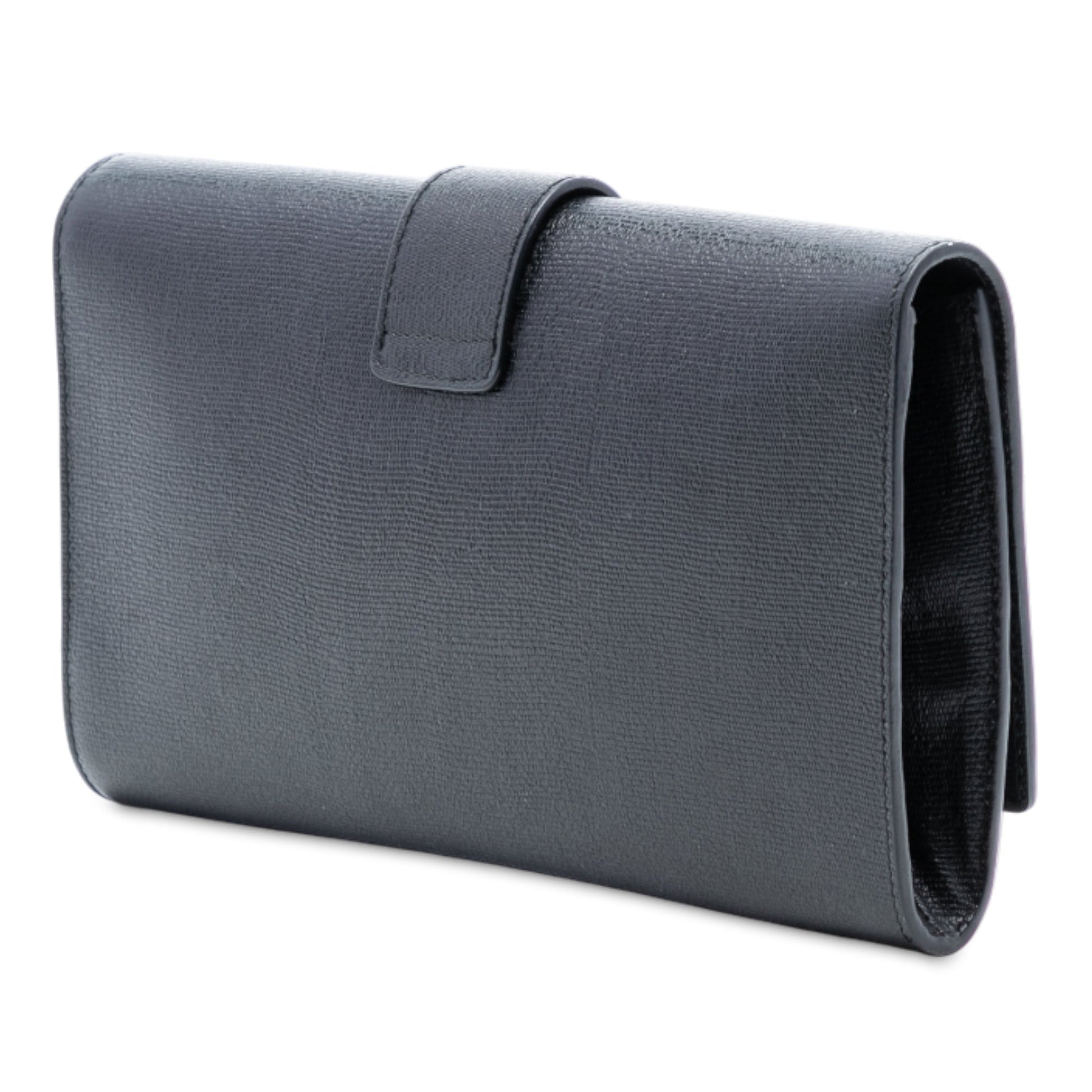 Saint Laurent Leather Chyc Ligne Clutch