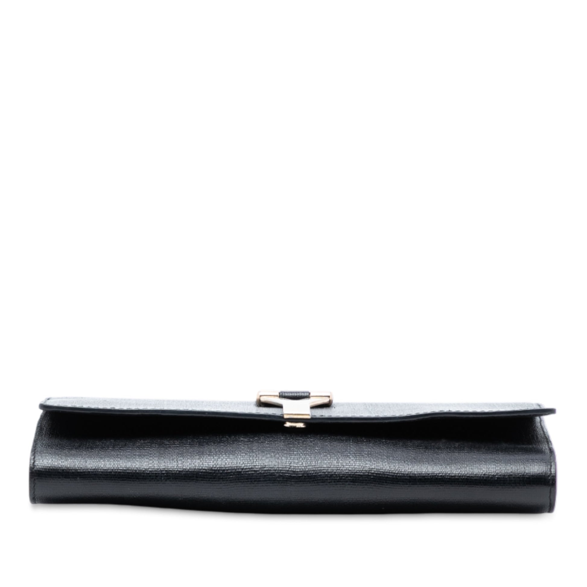 Saint Laurent Leather Chyc Ligne Clutch