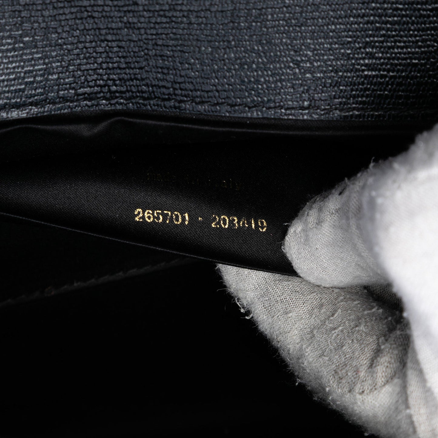 Saint Laurent Leather Chyc Ligne Clutch