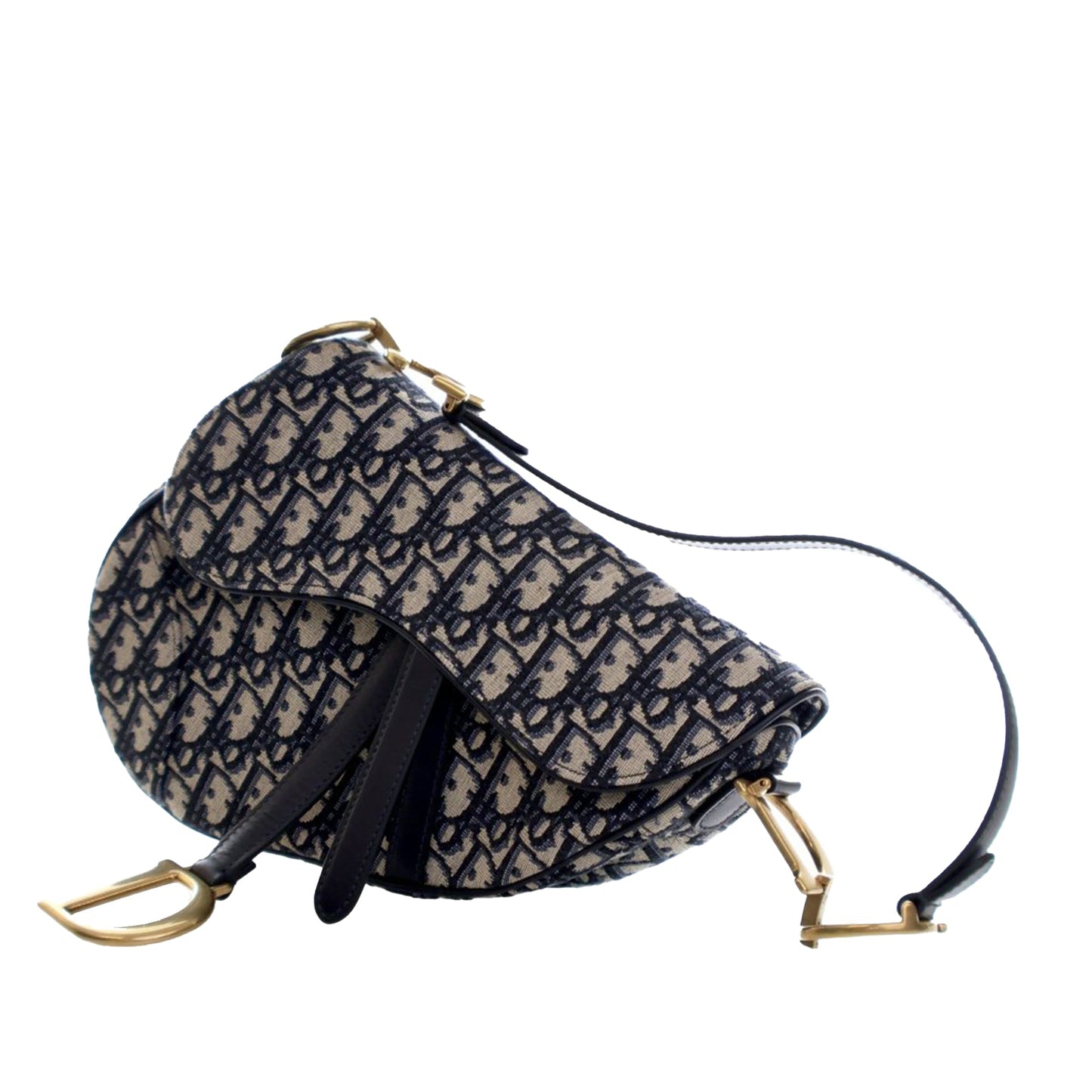Dior Oblique Canvas Saddle Bag