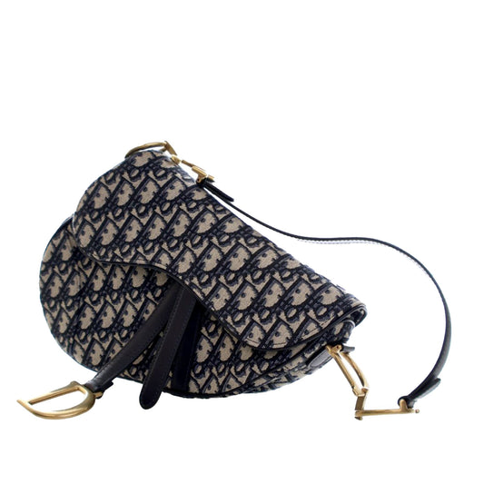 Dior Oblique Canvas Saddle Bag
