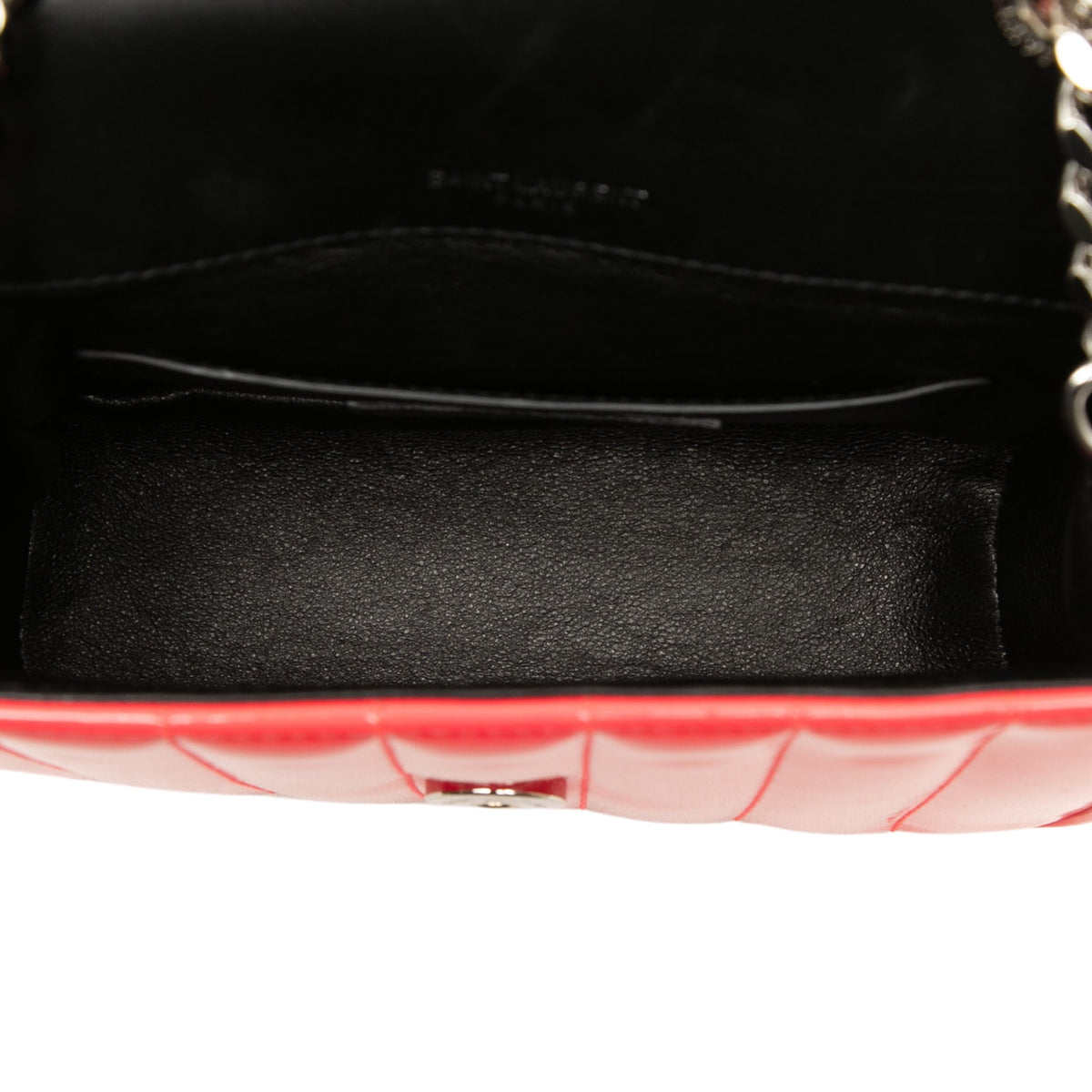 Saint Laurent Small Patent Monogram Vicky Chain Bag