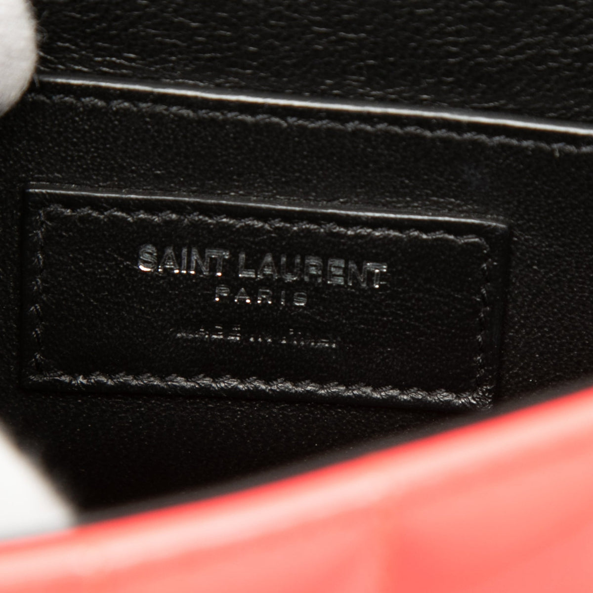 Saint Laurent Small Patent Monogram Vicky Chain Bag