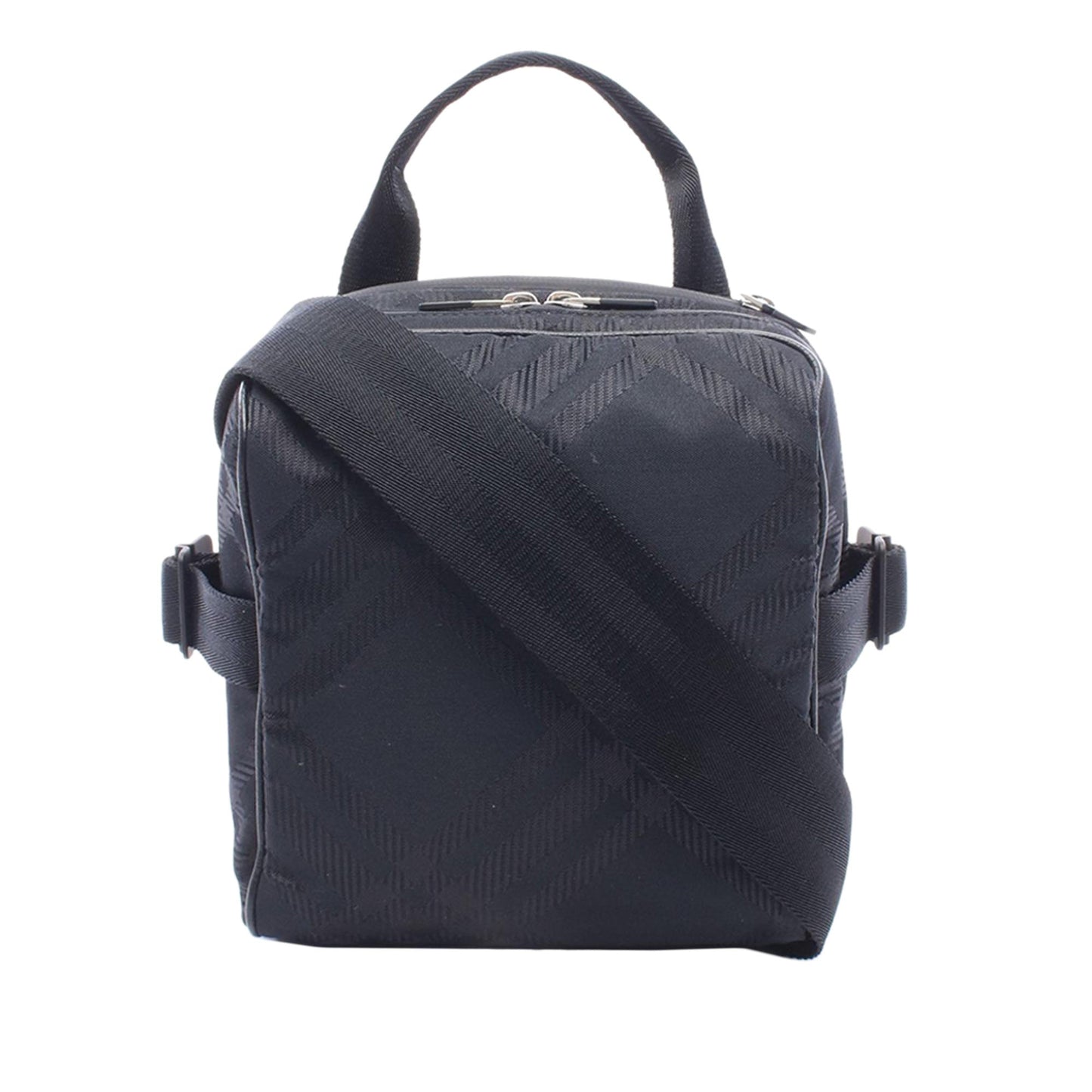 Burberry Nylon Check Satchel