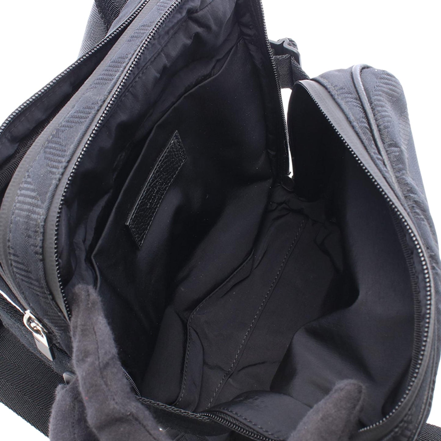 Burberry Nylon Check Satchel
