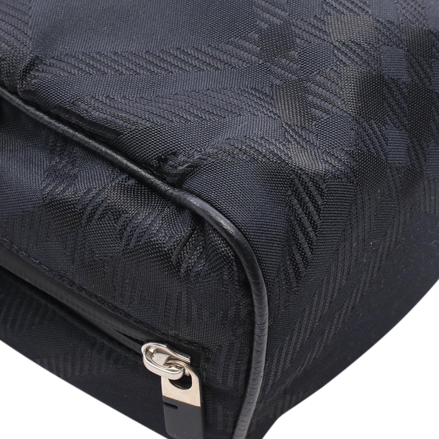 Burberry Nylon Check Satchel