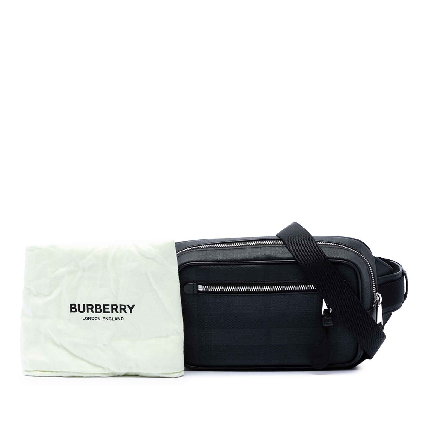 Burberry London Check Coated Canvas Belt Bag