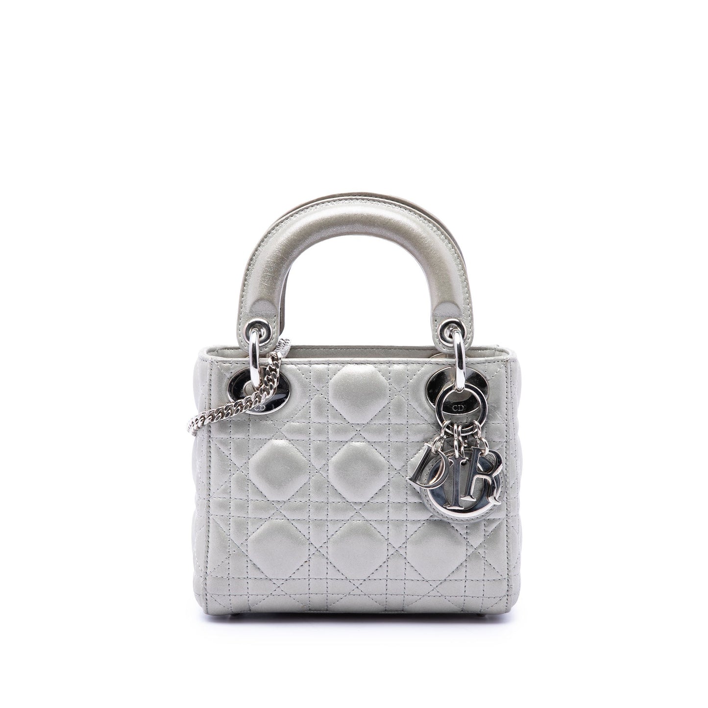 Dior Mini Iridescent Lambskin Cannage Lady Dior