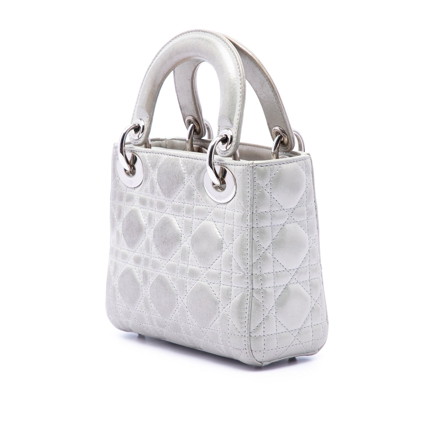 Dior Mini Iridescent Lambskin Cannage Lady Dior