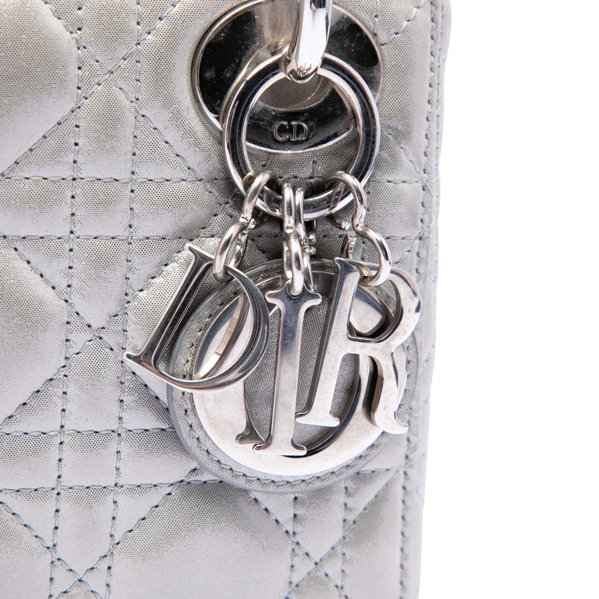 Dior Mini Iridescent Lambskin Cannage Lady Dior