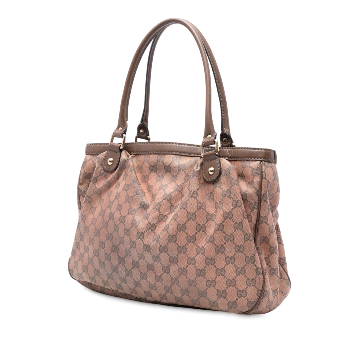 Gucci GG Canvas Sukey Tote — Brown