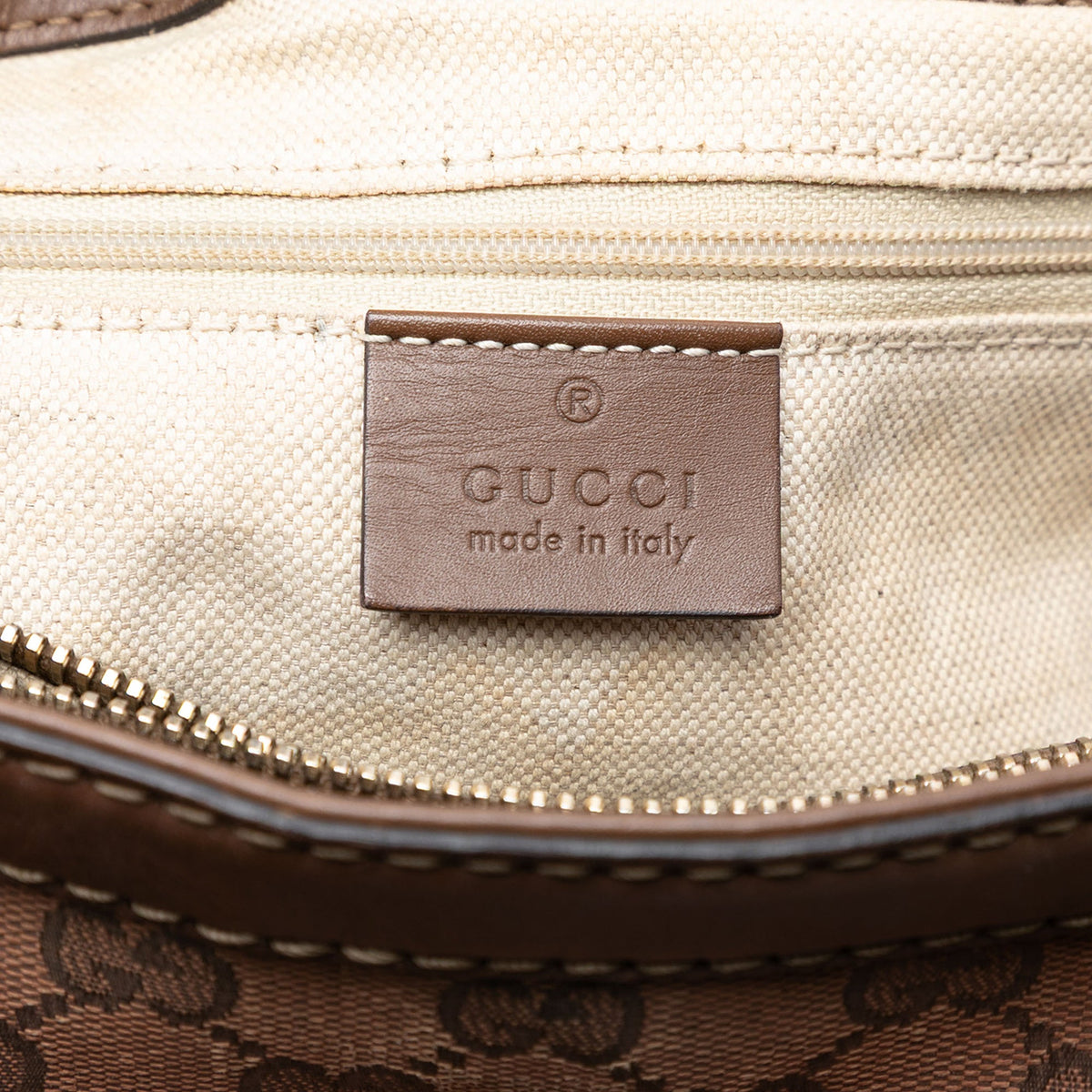 Gucci GG Canvas Sukey Tote — Brown